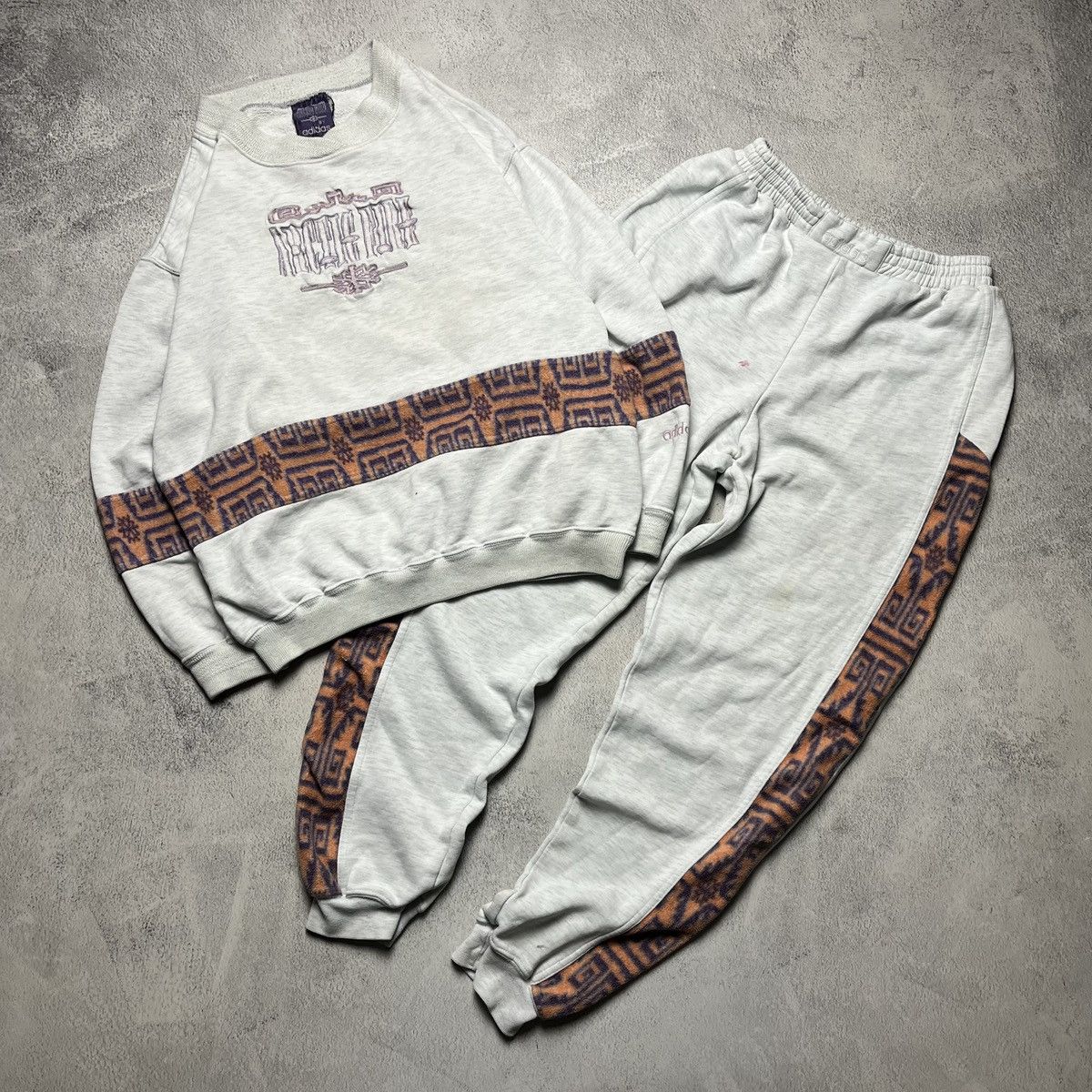 Adidas × Vintage 90’s Vintage Adidas Track Suit Center Arctic Fire Size US S / EU 44-46 / 1 - 1 Thumbnail