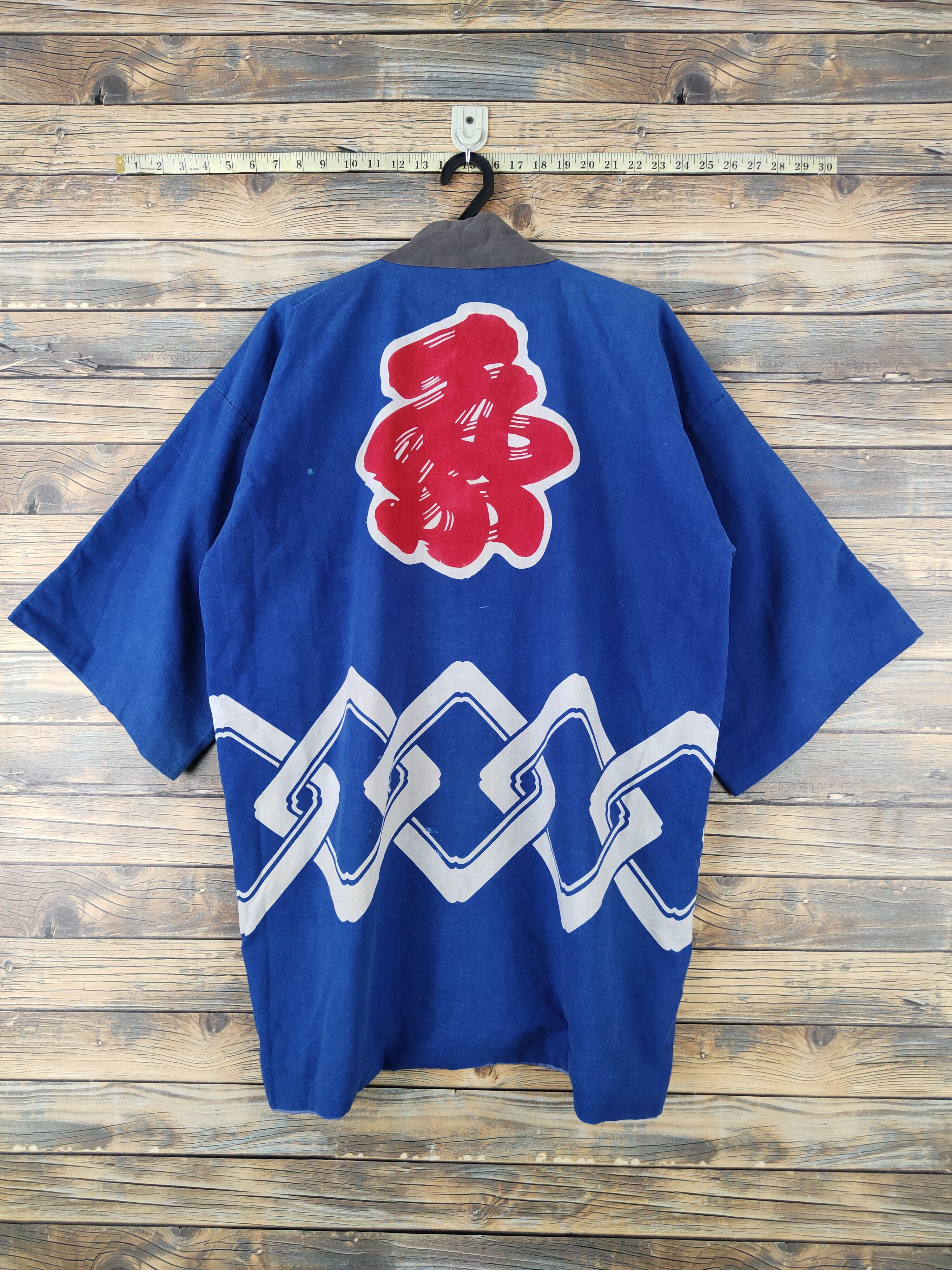 Japanese Brand Japan vintage Blue Tiger hand paint cardigan Kimono #W1921 Size US L / EU 52-54 / 3 - 12 Thumbnail