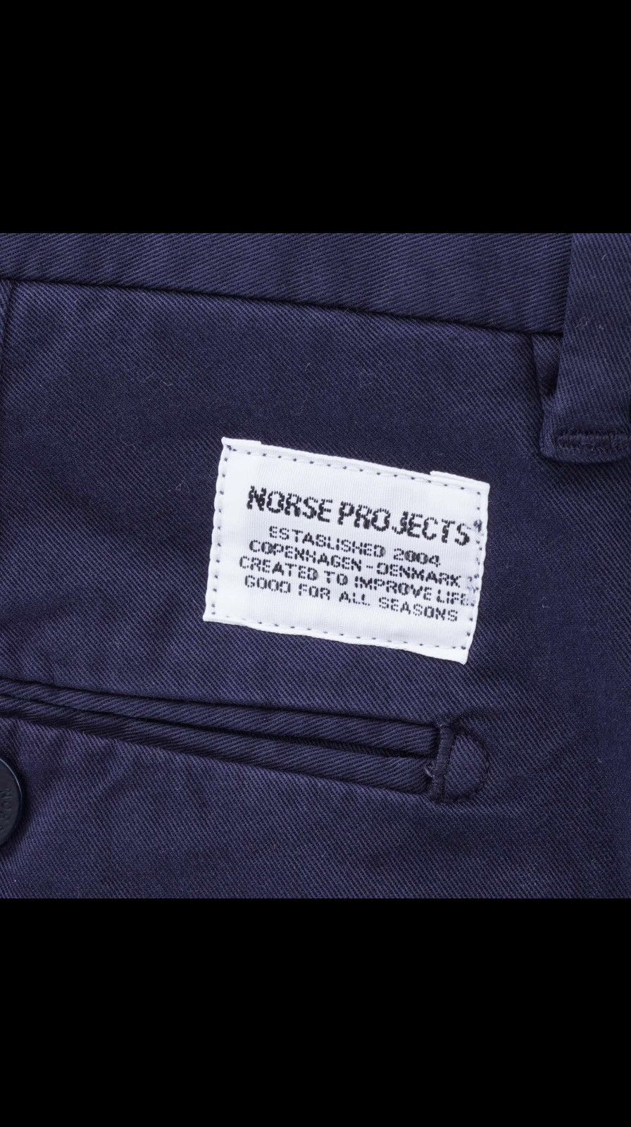 Norse Projects Norse Projects Aros Slim Pants (Dark Navy) Size US 30 / EU 46 - 6 Thumbnail
