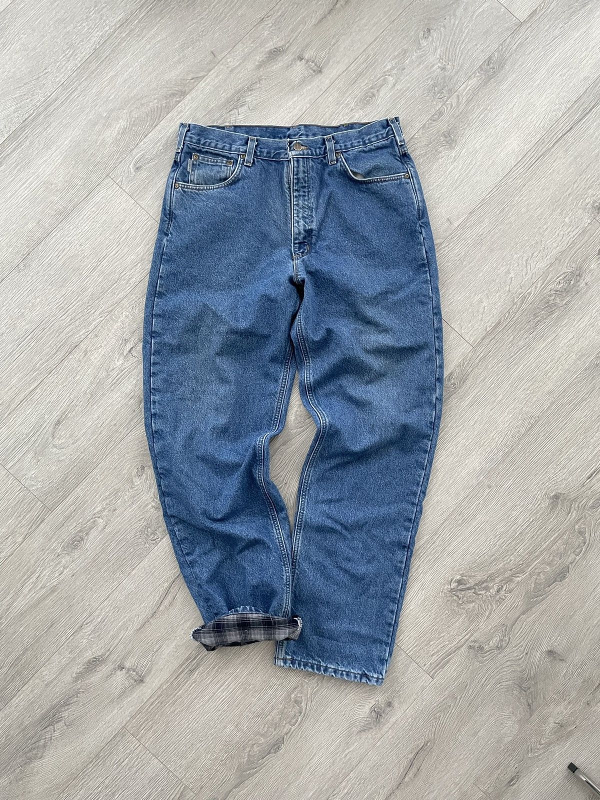 Carhartt Carhartt Denim Lined Jeans Pants Workwear Vintage Carpenter Size US 36 / EU 52 - 4 Thumbnail