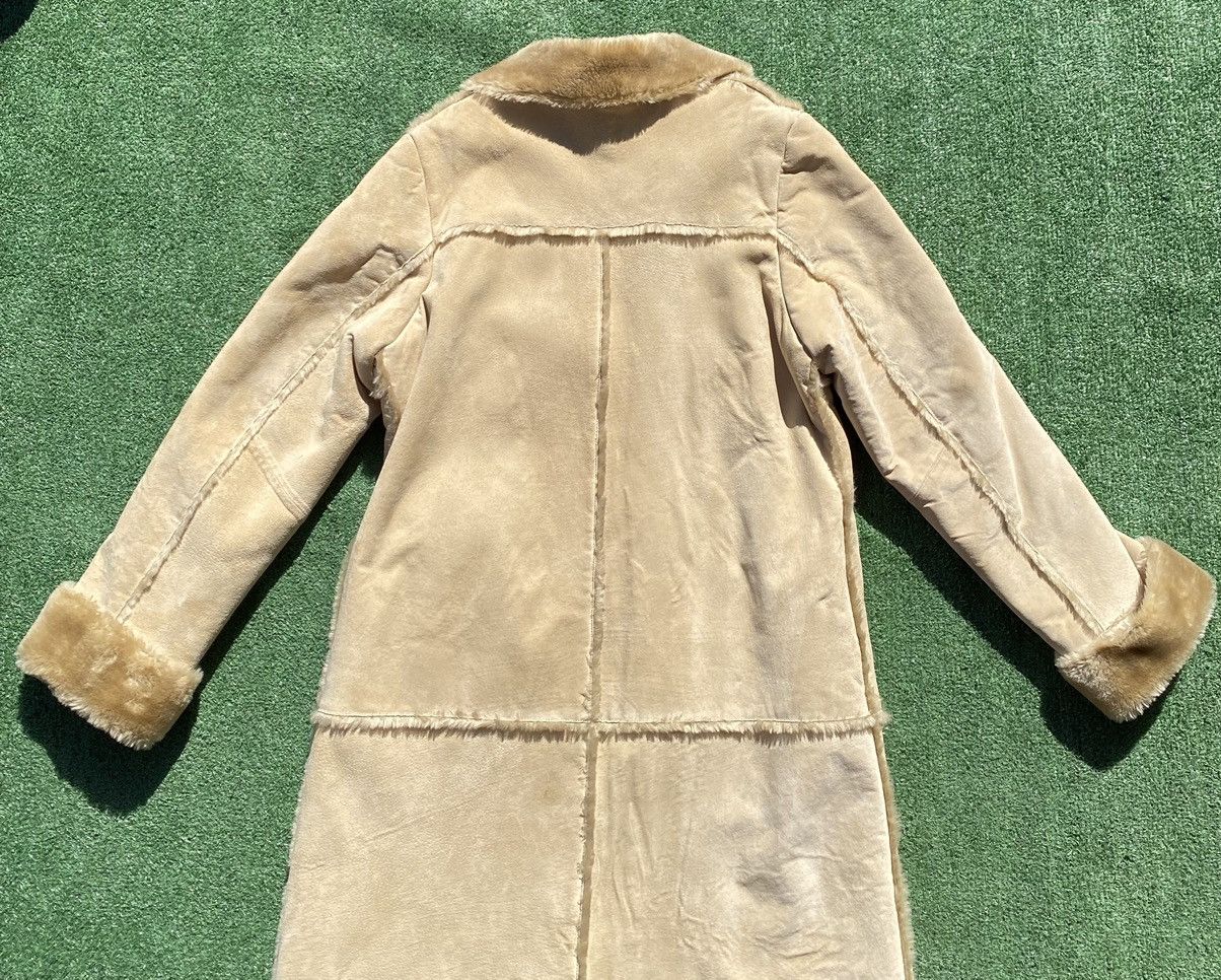 Vintage VTG Y2K Brandon Thomas Suede Faux Fur Full Length Jacket Size M / US 6-8 / IT 42-44 - 9 Thumbnail