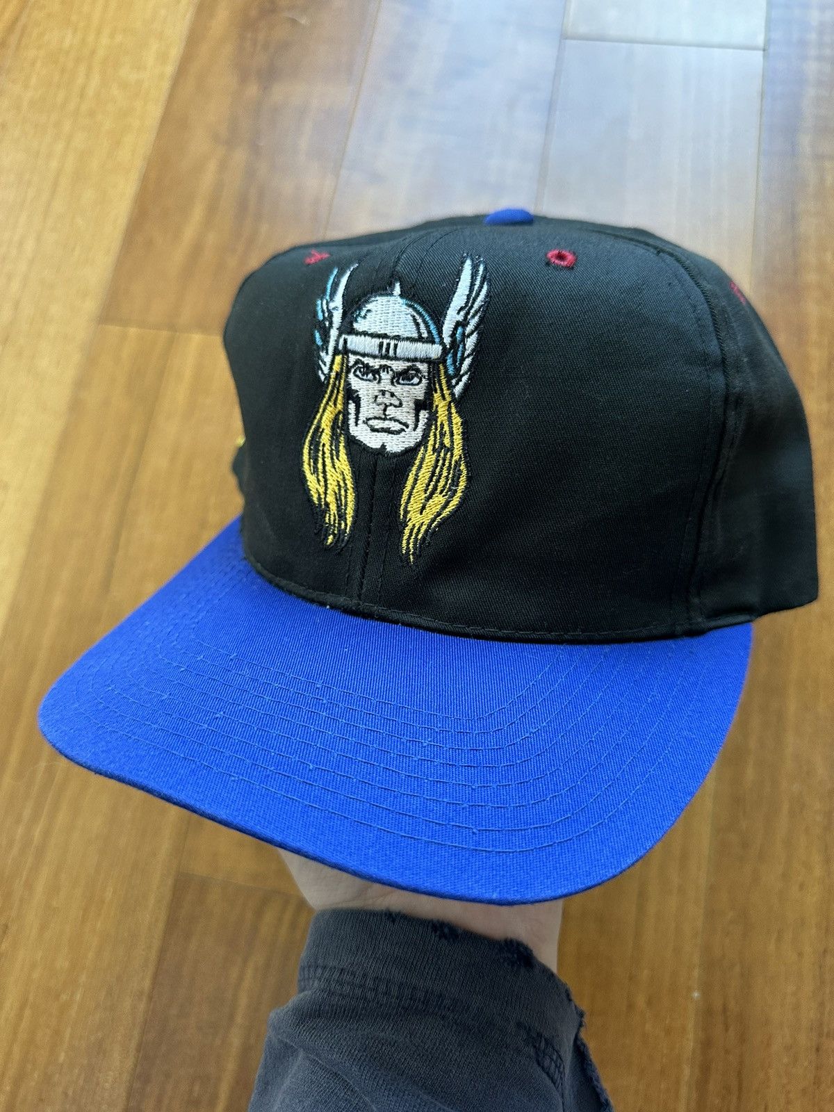 Vintage Vintage 90s American Needle Almighty Thor Toon Blockhead Hat Size ONE SIZE - 3 Thumbnail