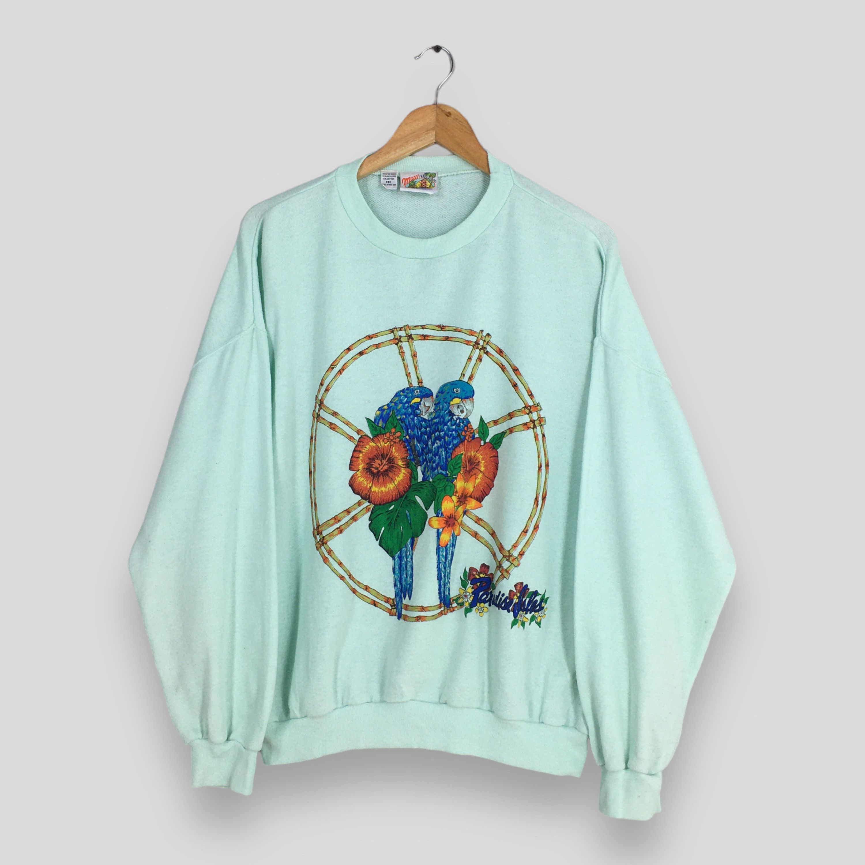 Vintage Vintage Maui Hawaii Green Sweatshirts Large Size US L / EU 52-54 / 3 - 1 Thumbnail