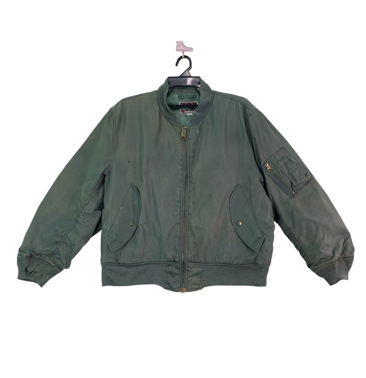 Vintage Vintage ma-1 aviator embroidered logo flight jacket Size US L / EU 52-54 / 3 - 3 Thumbnail
