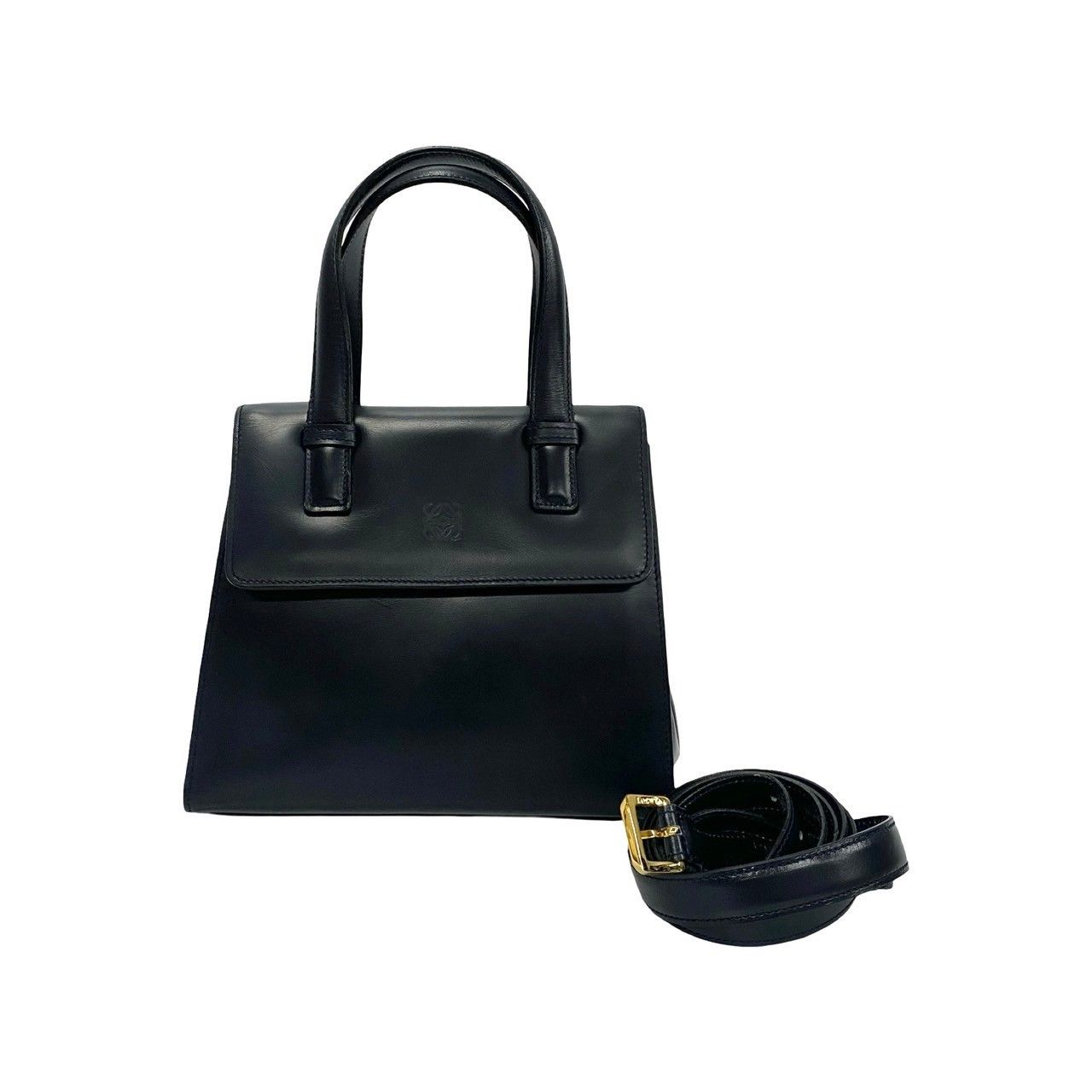 Loewe Loewe Anagram Handle Bag Leather Crossbody Bag in Very Good Condition Size ONE SIZE - 1 Thumbnail