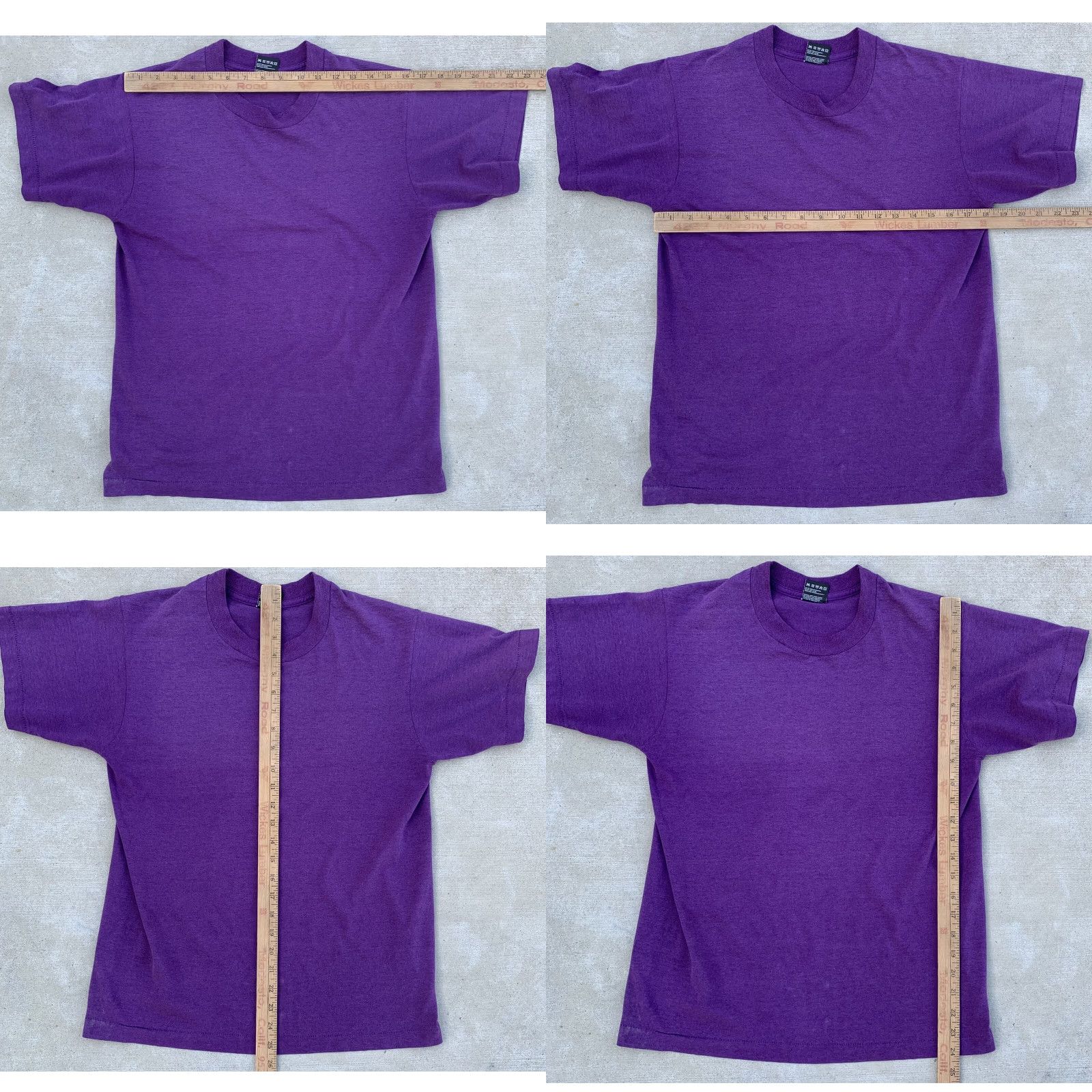 Fruit Of The Loom VINTAGE Fruit of the Loom T-Shirt Purple Adult M - Single Stitch, Short Sleeve, Cotton Blend, USA, Unisex, Regular Size Size US M / EU 48-50 / 2 - 11 Thumbnail