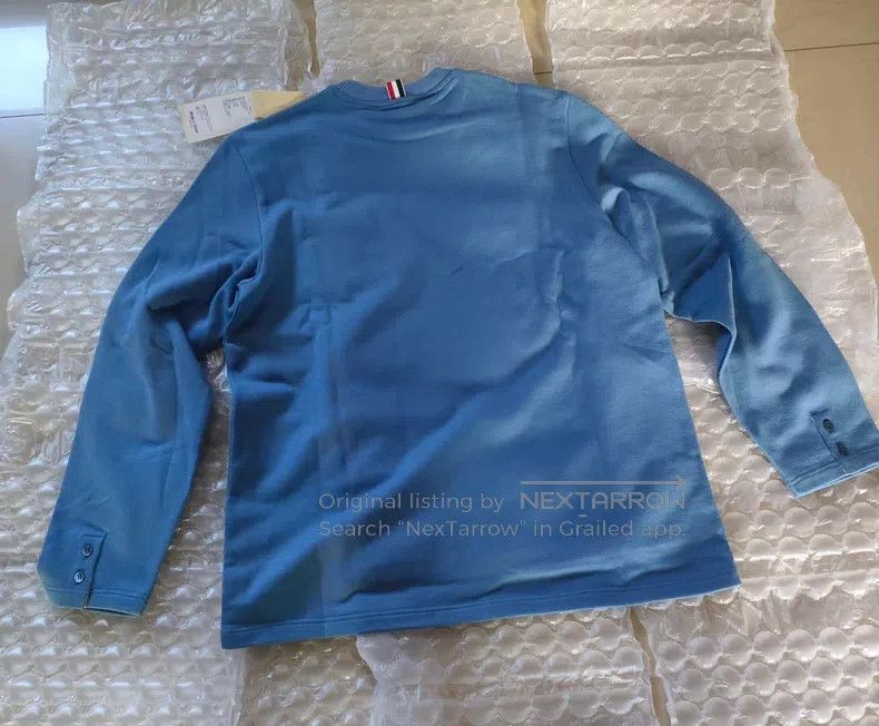 Thom Browne Thom Browne Solid color chest pocket loose round-neck stra Size US M / EU 48-50 / 2 - 4 Thumbnail