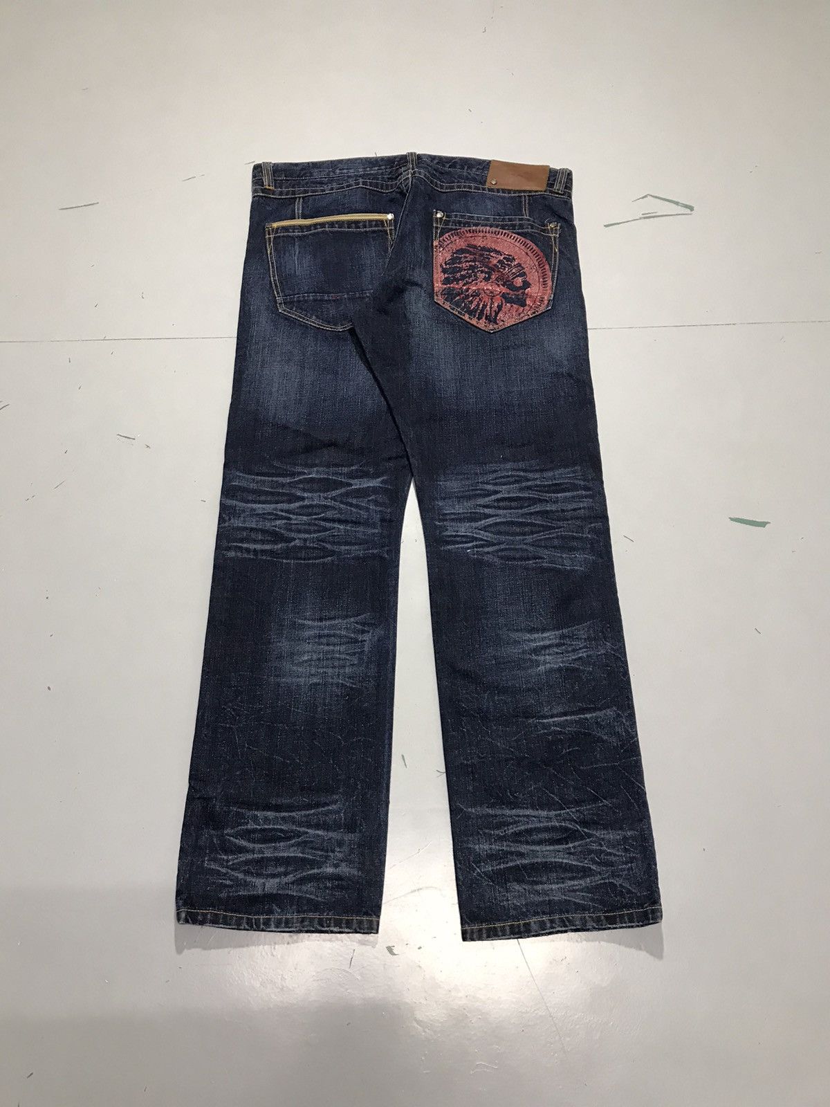 JNCO Vintage heritage america embroidered denim Size US 42 / EU 58 - 1 Thumbnail