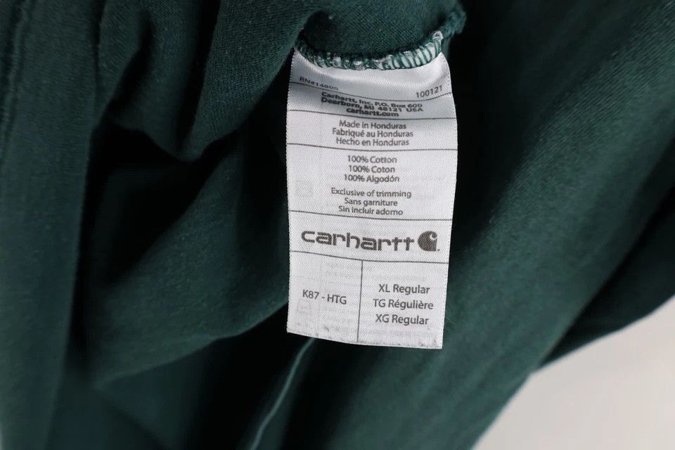 Carhartt Vintage Carhartt Spell Baggy Fit Pocket T-Shirt Green Cotton Size US XL / EU 56 / 4 - 11 Thumbnail