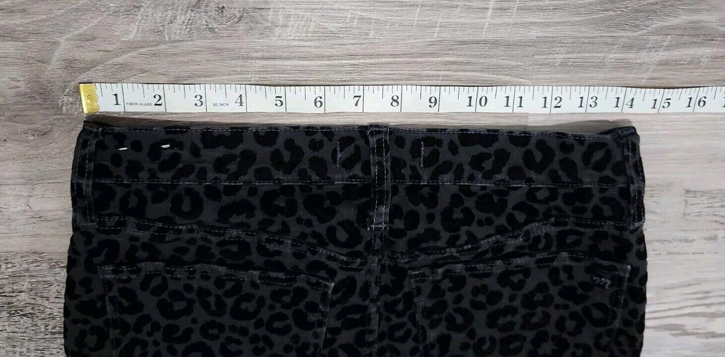 Madewell Madewell Midrise Skinny Leopard Pants Size 27 Black skinny Size 27" / US 4 / IT 40 - 5 Thumbnail
