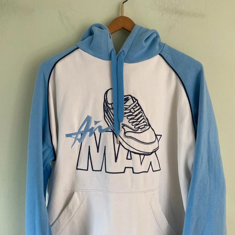 Nike Y2K baby blue Nike air max hoodie Size US M / EU 48-50 / 2 - 3 Thumbnail