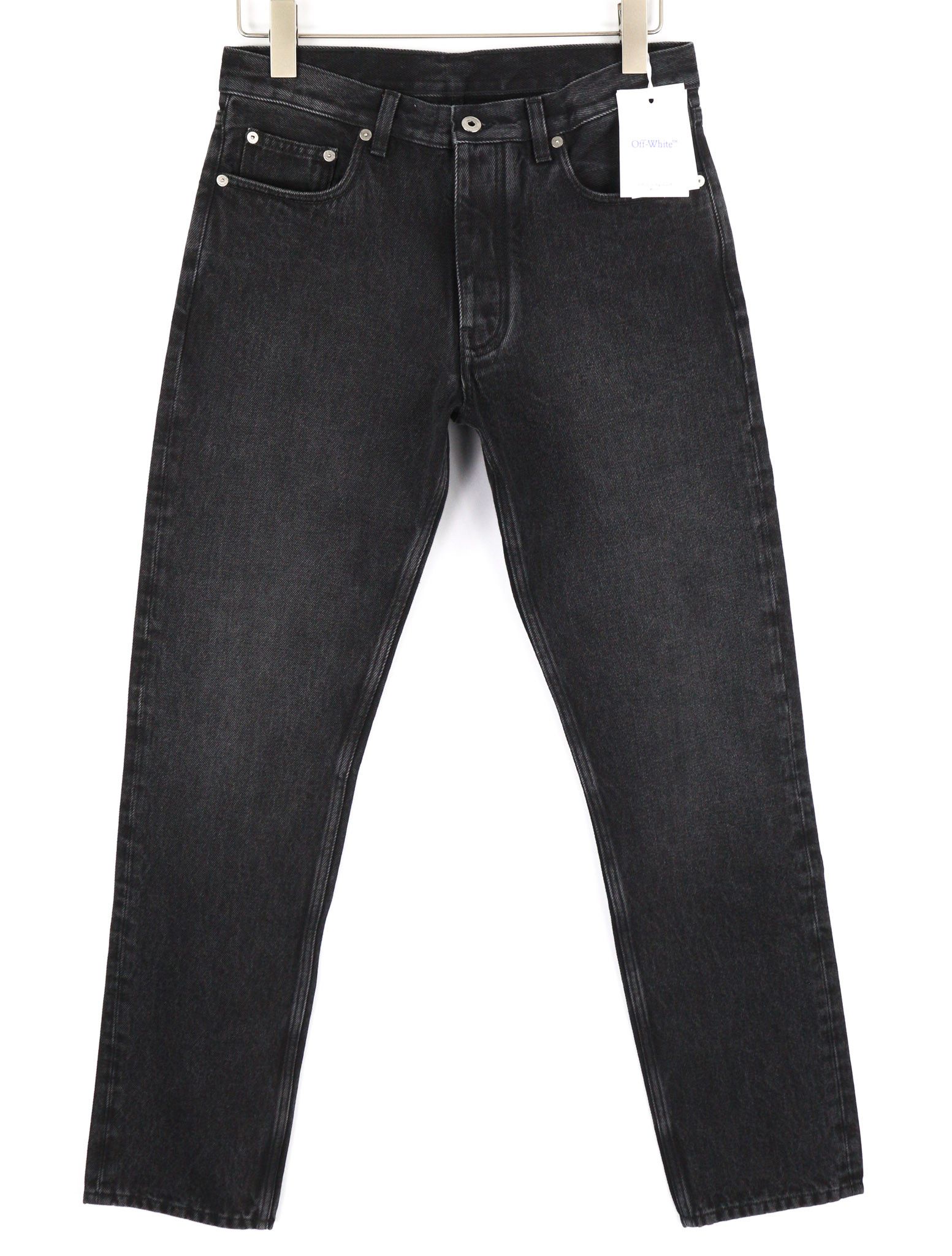 Off-White 30 Tapered 100% Cotton Vintage Black Buttoned 81878 Size US 30 / EU 46 - 1 Thumbnail