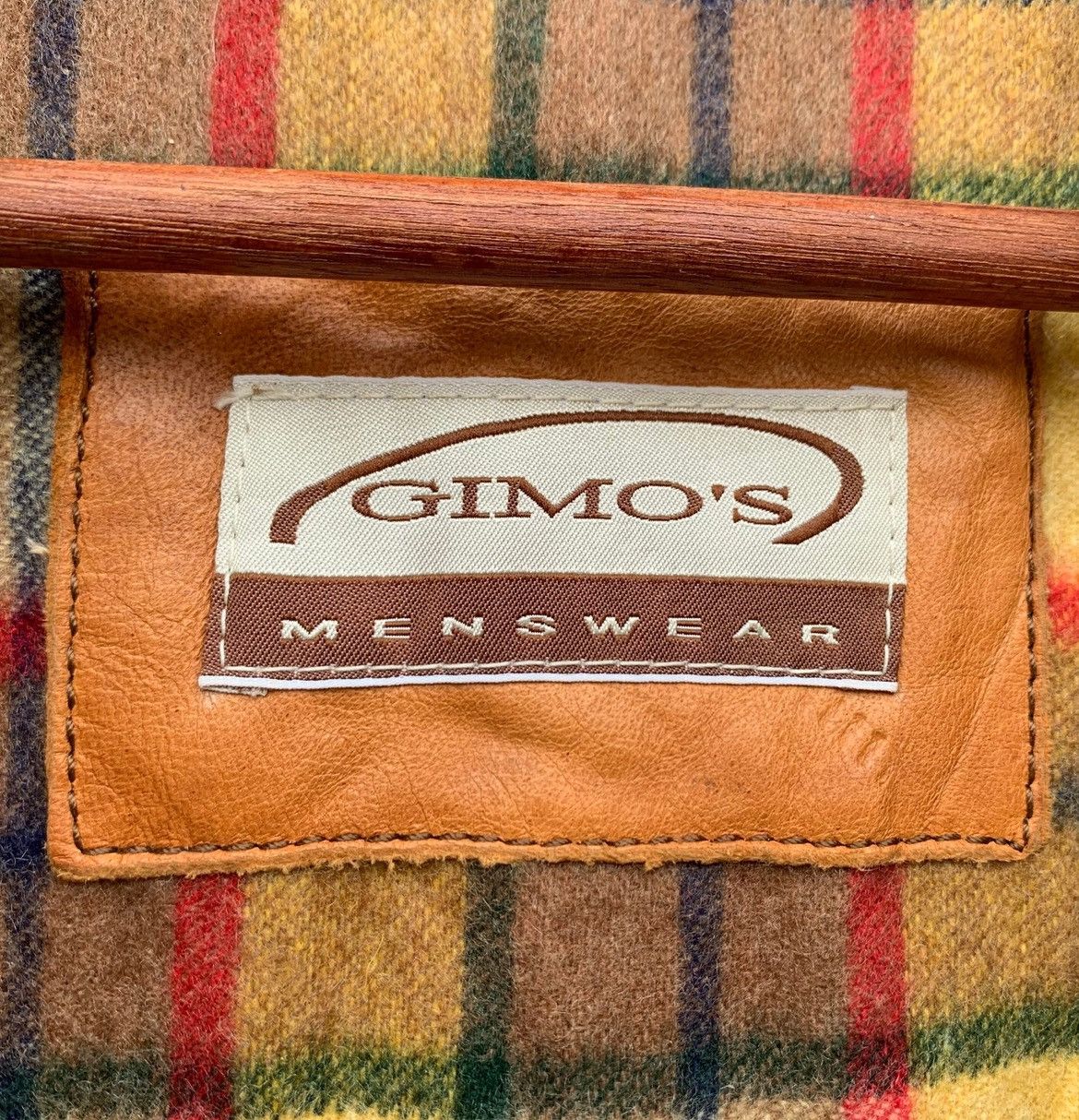 Gimo's VINTAGE GIMOS MENSWEAR CANVAS CHORE JACKET + PELLE LEATHER Size US M / EU 48-50 / 2 - 9 Thumbnail
