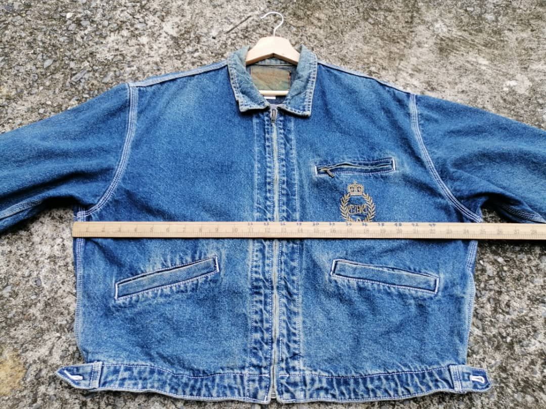 Edwin Vintage Edwin Embroidered Wording Denim Jacket Size US M / EU 48-50 / 2 - 3 Thumbnail