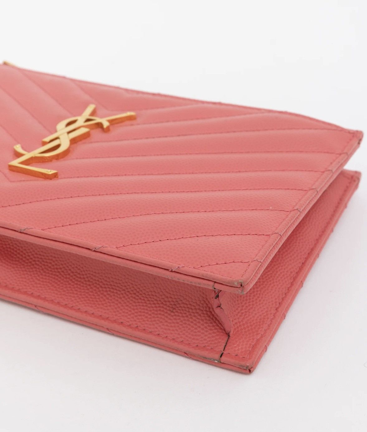 Saint Laurent Paris Authenticity Certificate ✅ YSL Leather Clutch 💗 Size ONE SIZE - 9 Thumbnail