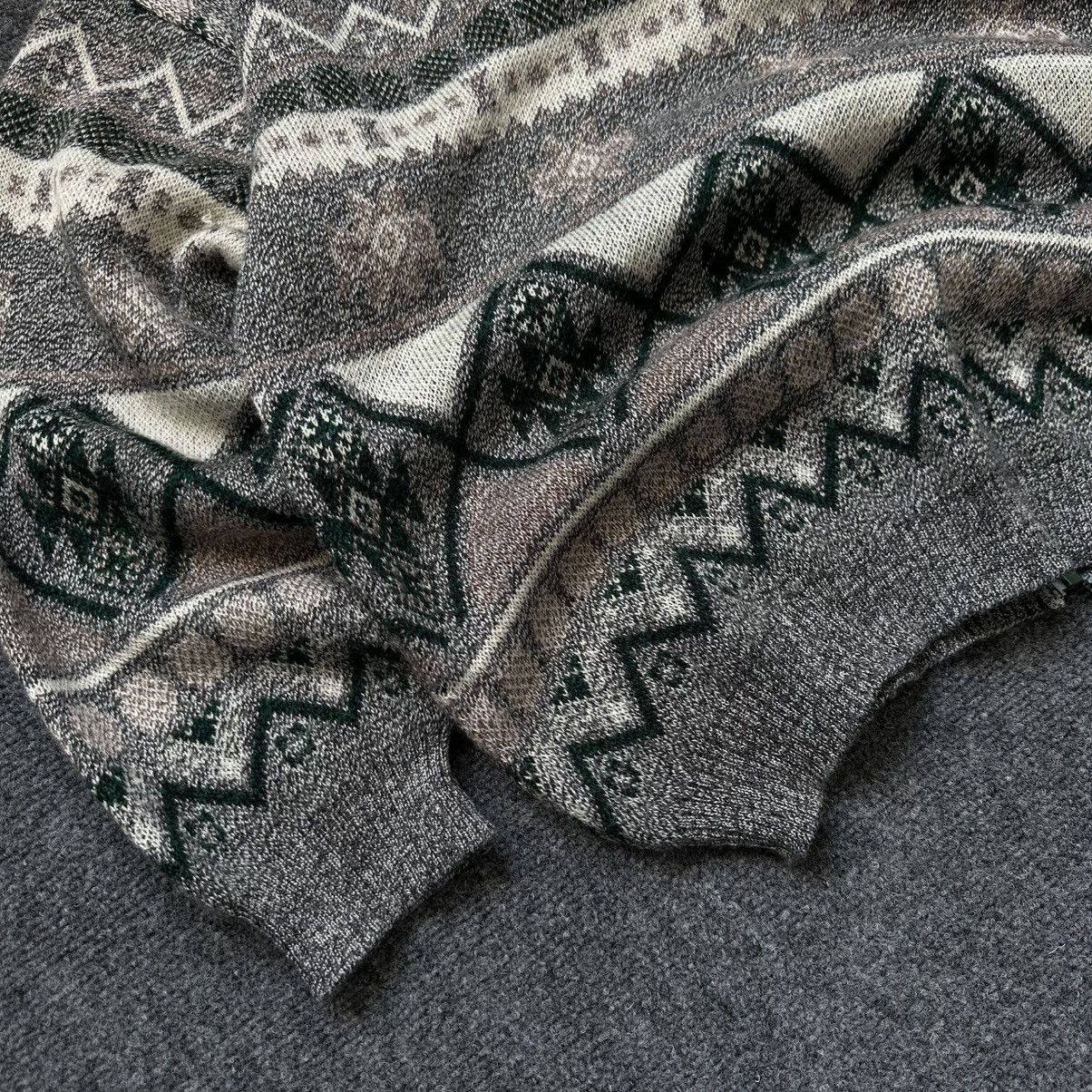 Aran Isles Knitwear VTG Western Man’s Zip Sweater Crazy Size L Abstractive Very Size US L / EU 52-54 / 3 - 14 Thumbnail