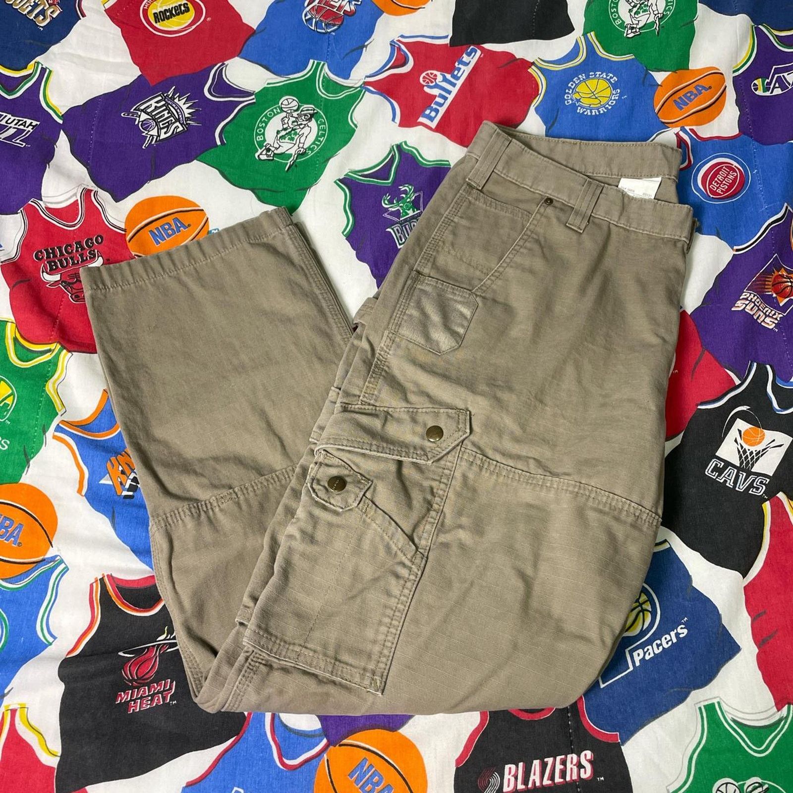 Carhartt × Vintage Vintage Carhartt Tactical Cargo Double Knee Workwear Pants Size US 38 / EU 54 - 1 Thumbnail