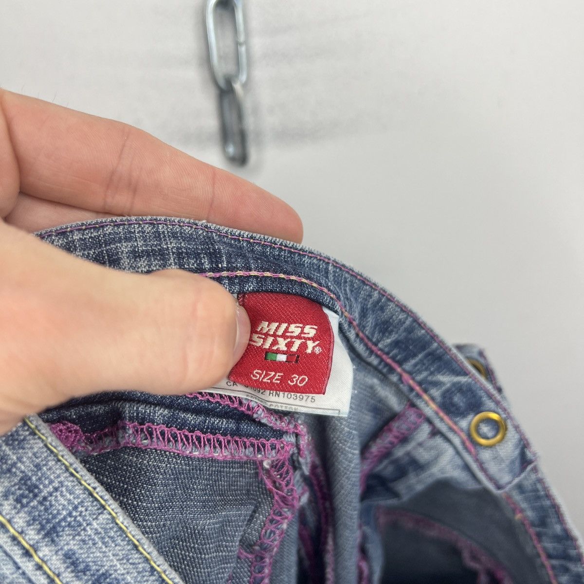 Miss Sixty VTG y2k Miss Sixty Wide Leg Denim Baggy Archive Low Rise Size 30" / US 8 / IT 44 - 10 Thumbnail