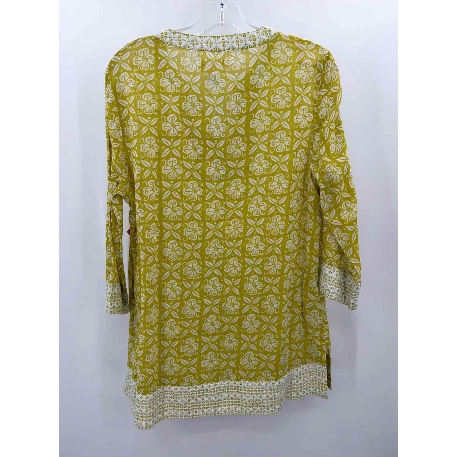 Vintage Pre-Owned Sigrid Olsen Green Size Small Tunic Blouse Size S / US 4 / IT 40 - 3 Thumbnail