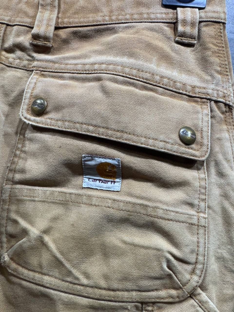 Carhartt Carhartt EB219 Tan Brown Cargo Double Knee Work Pants Size US 30 / EU 46 - 7 Thumbnail