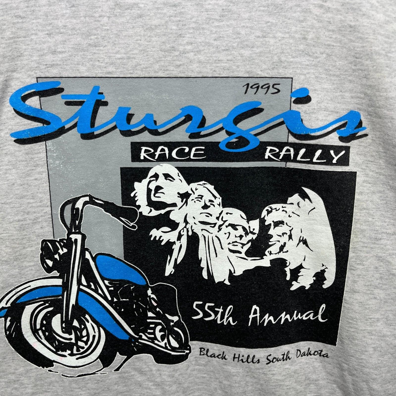 Harley Davidson Vintage Sturgis Harley 1995 Ralley T Shirt XL Black Hills Size US XL / EU 56 / 4 - 4 Thumbnail