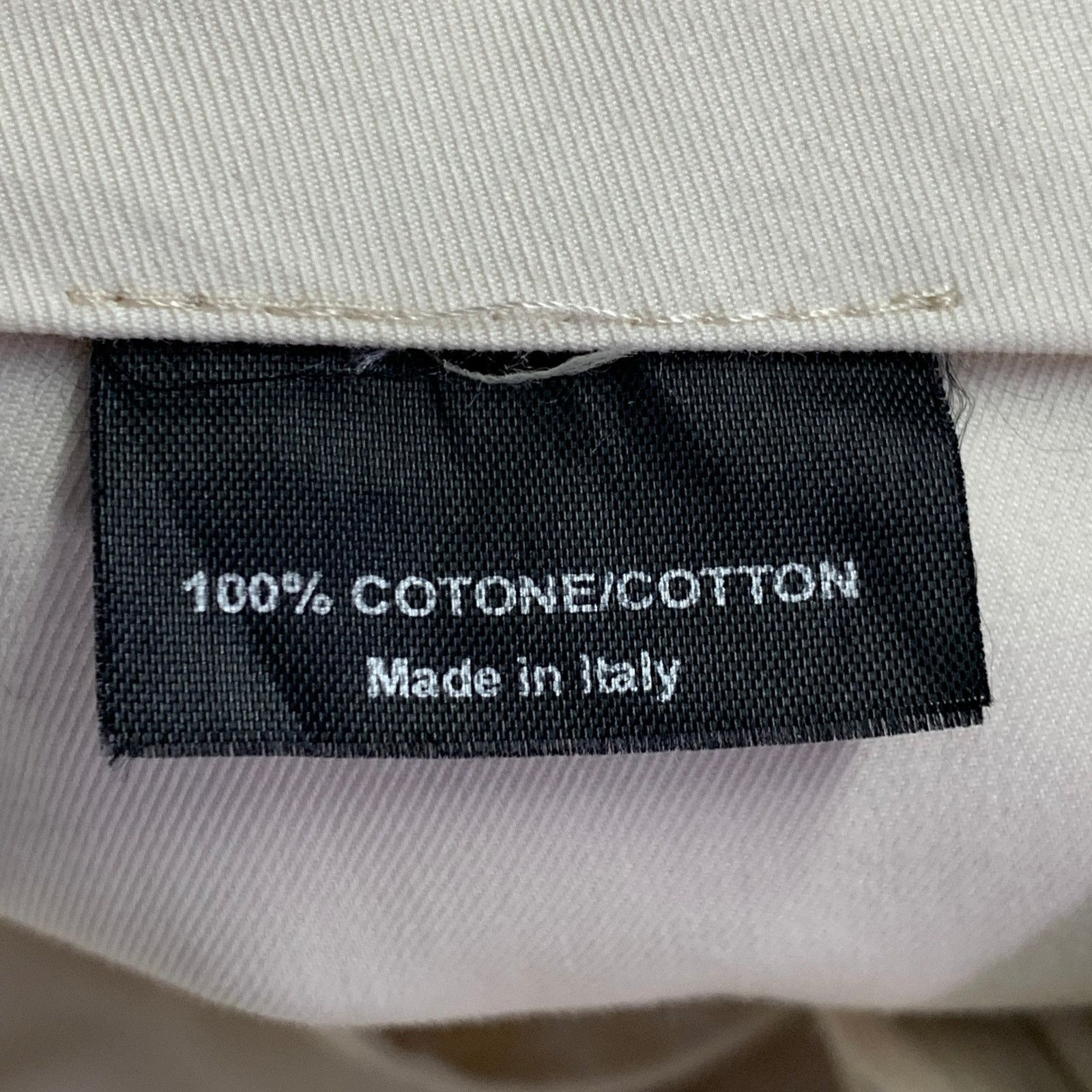 Gucci Size 36 Cream Contrast Stitch Cotton Western Zip Up Suit Size 36R - 15 Thumbnail
