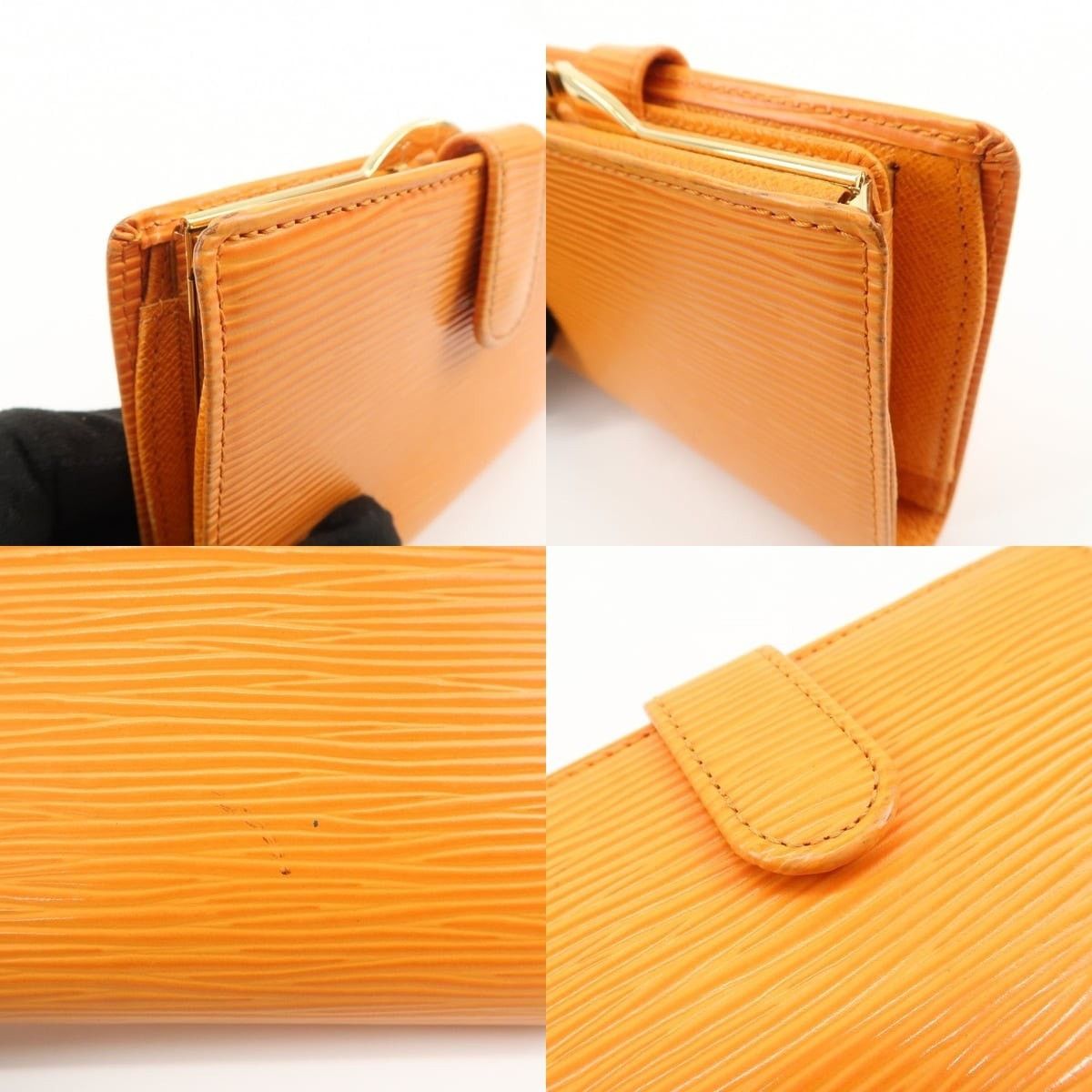 Louis Vuitton Louis Vuitton Epi Porte Monnaie Viennois Wallet Orange Size ONE SIZE - 5 Thumbnail