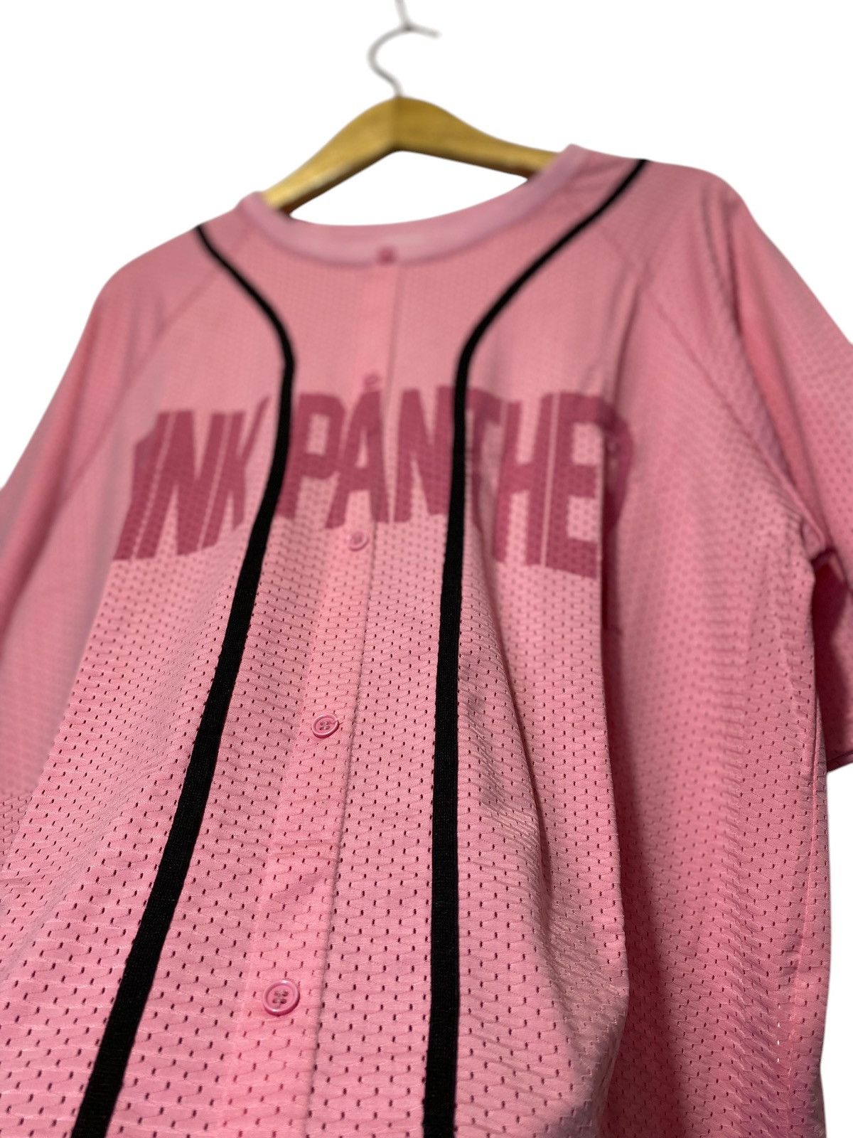Cartoon Network × Vintage 2000s Pink Panther mesh baseball jersey Size US L / EU 52-54 / 3 - 4 Thumbnail
