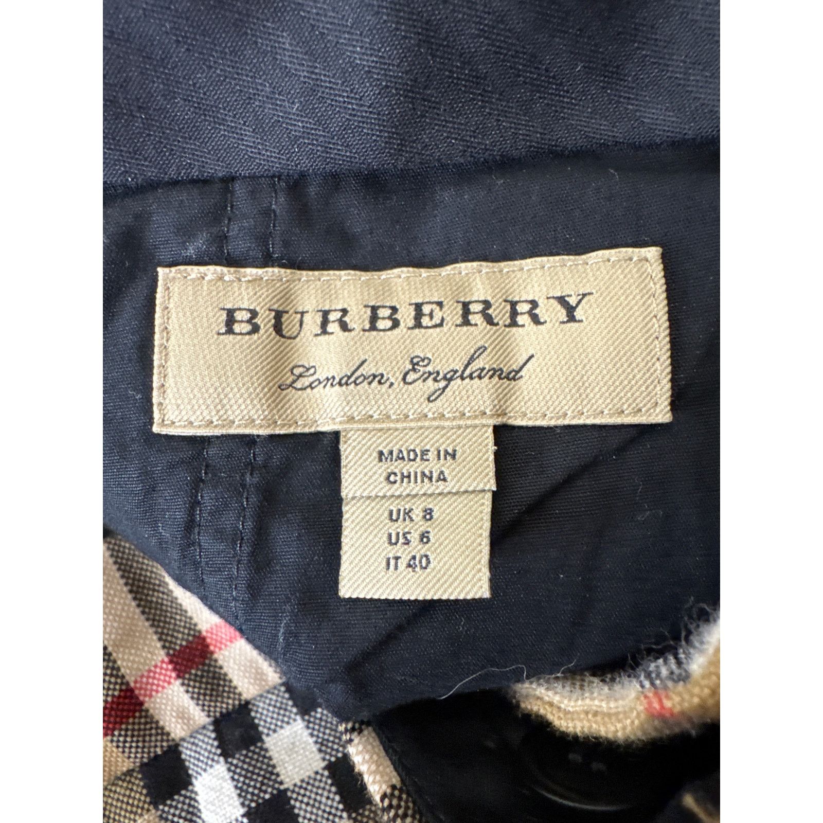 Burberry BURBERRY London 100% Wool Plaid Low Rise Ankle Pants Size 28" / US 6 / IT 42 - 6 Thumbnail