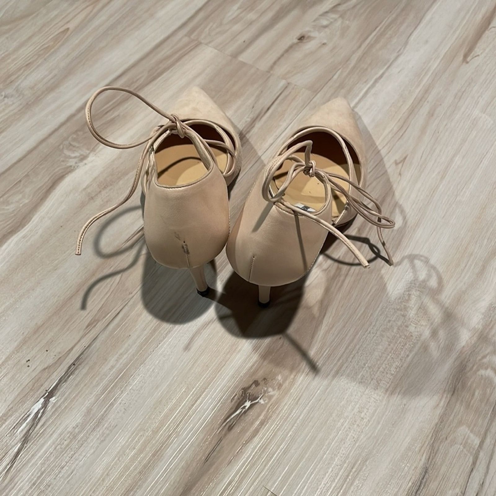 Manolo Blahnik Manolo Blahnik blush lace up heels size 36 Size US 6 / IT 36 - 5 Thumbnail