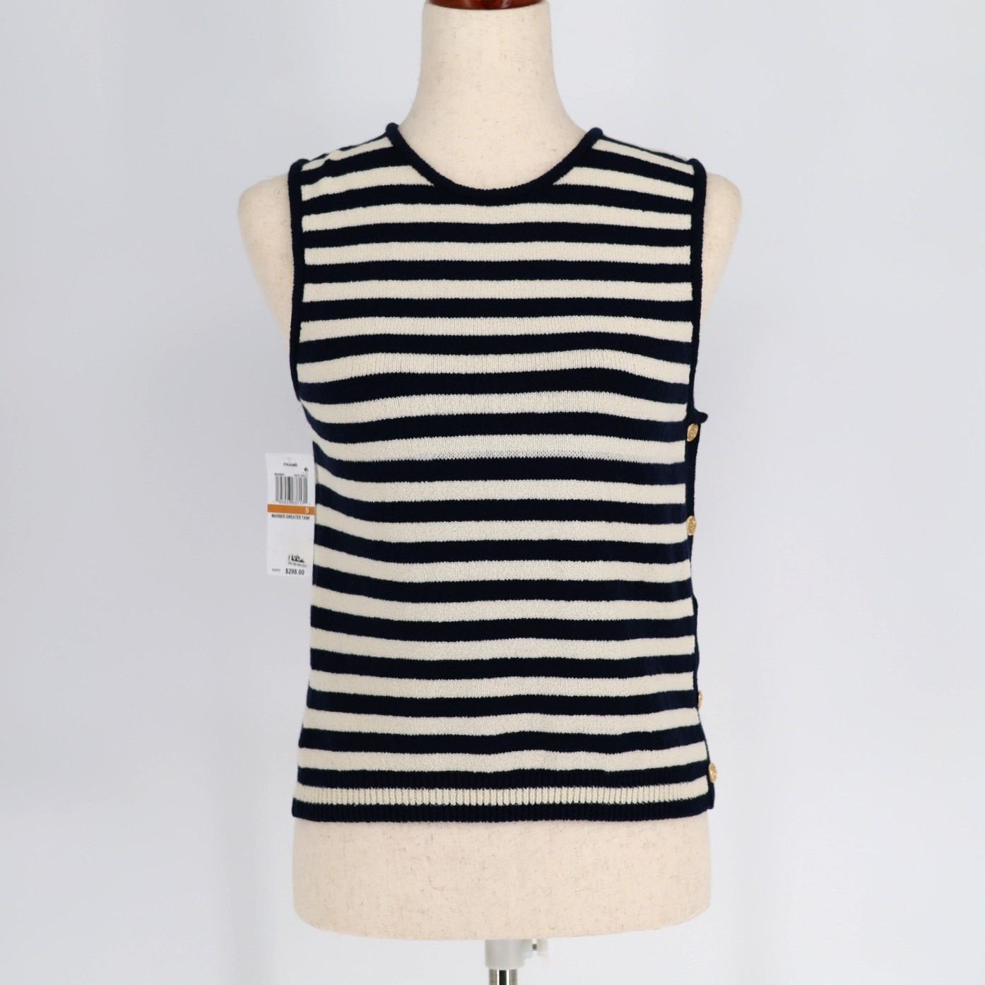 Frame Frame Women Navy Nautical Mariner Sweater Tank Top Size S Size S / US 4 / IT 40 - 7 Thumbnail