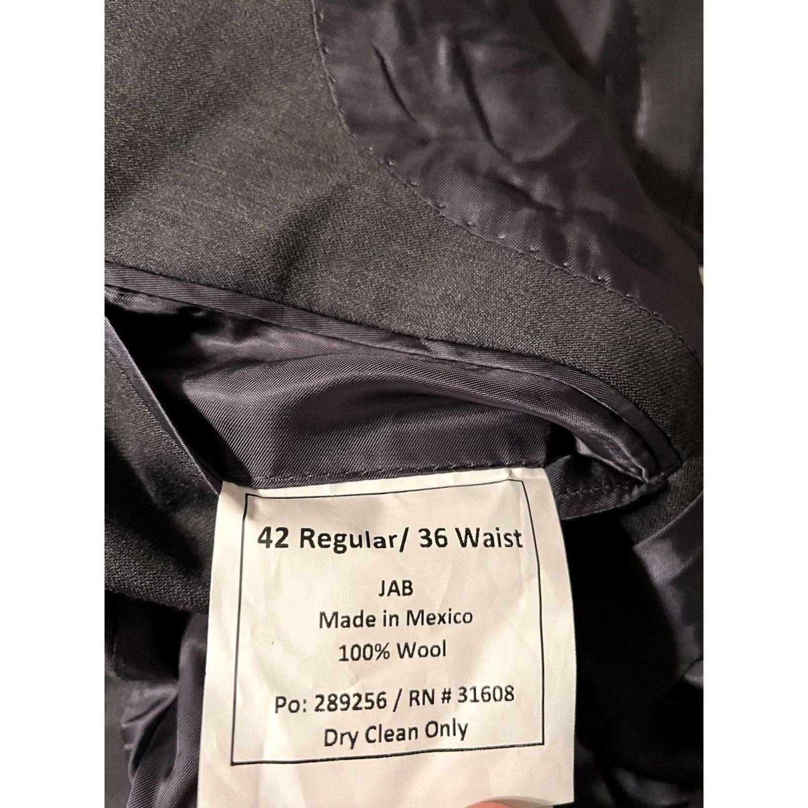 Jos. A. Bank VINTAGE Jos A Bank Signature Tailored Fit Dark Gray Coat Jacket Blazer -Men's 42R - New Size 42R - 6 Thumbnail