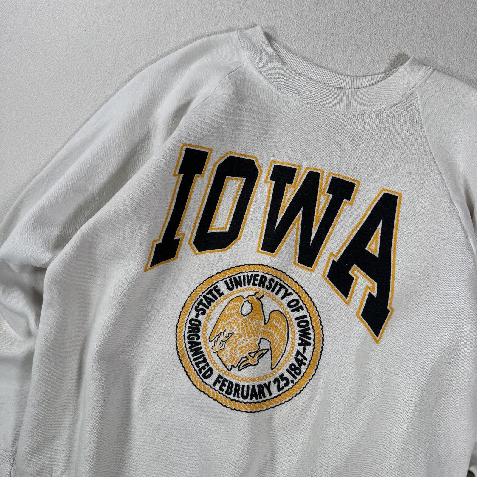 NCAA Vintage 1980s Iowa University Collegiate Crewneck Sweatshirt Size US S / EU 44-46 / 1 - 6 Thumbnail