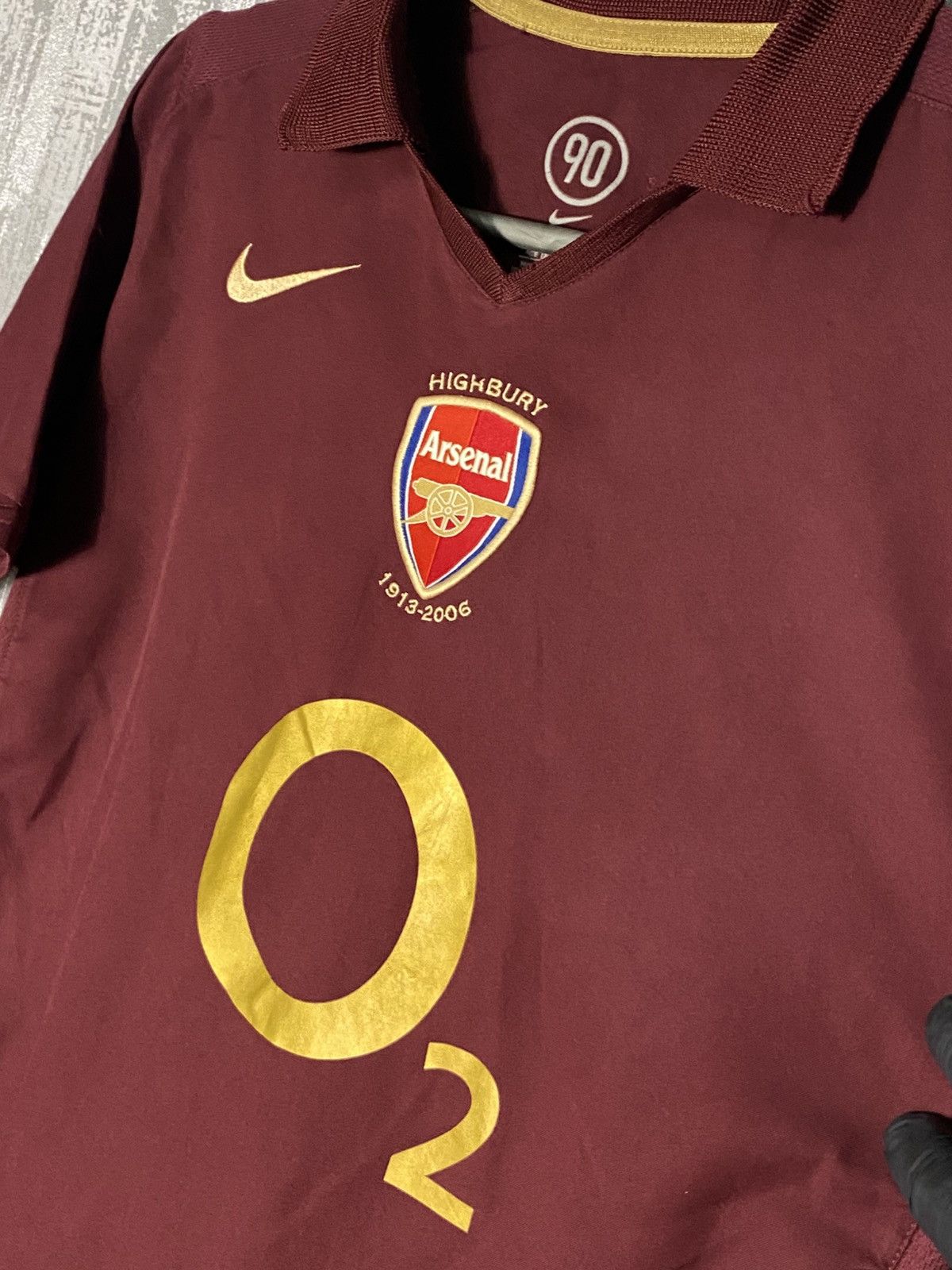 Nike 2005 Arsenal Nike Soccer Jersey #14 Henry Football L Boys Size US XXS / EU 40 - 7 Thumbnail
