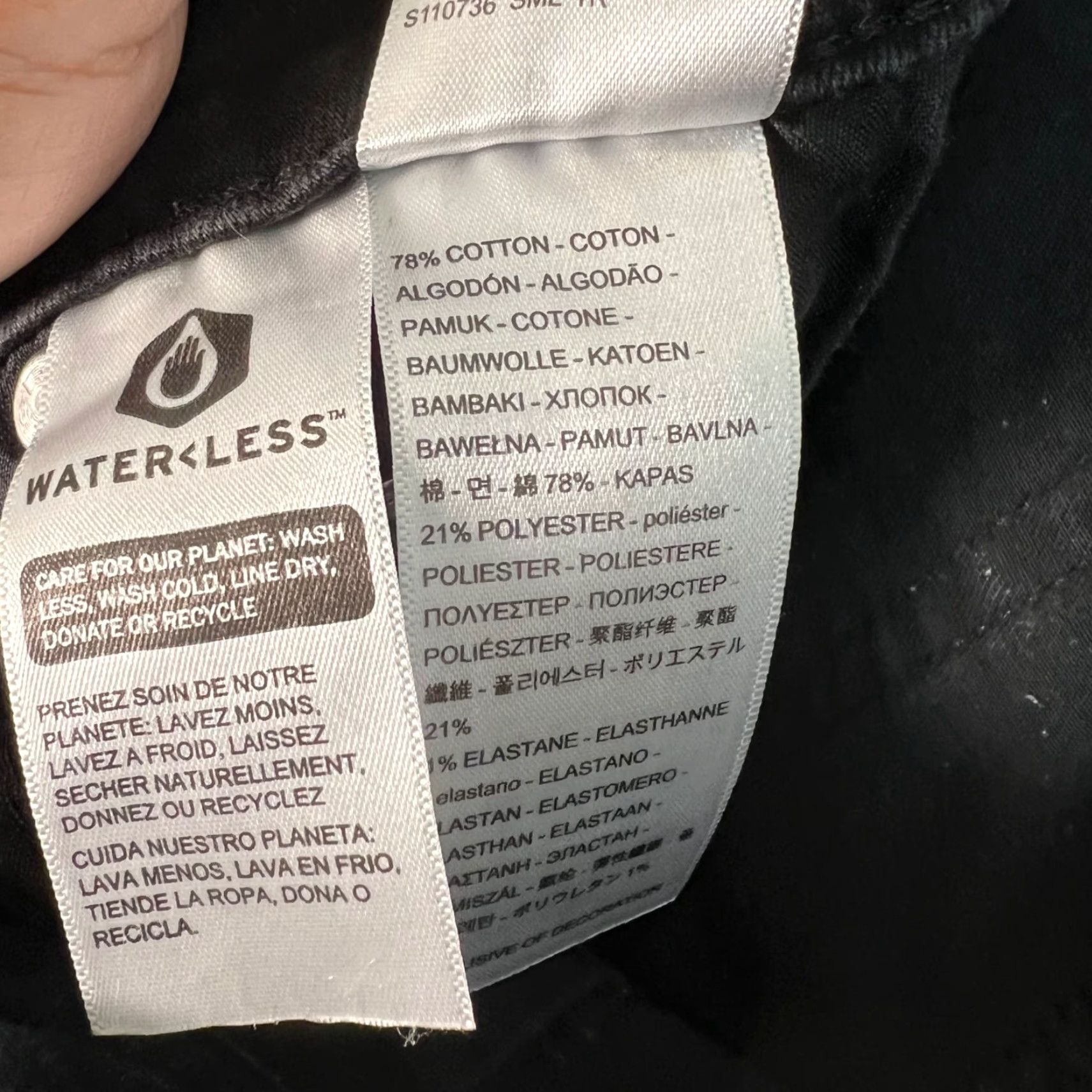 Levi's Levis 726 Flare Jeans 34 x 32 Black Cotton Blend Womens Size 24" / US 00 / IT 34 - 4 Thumbnail