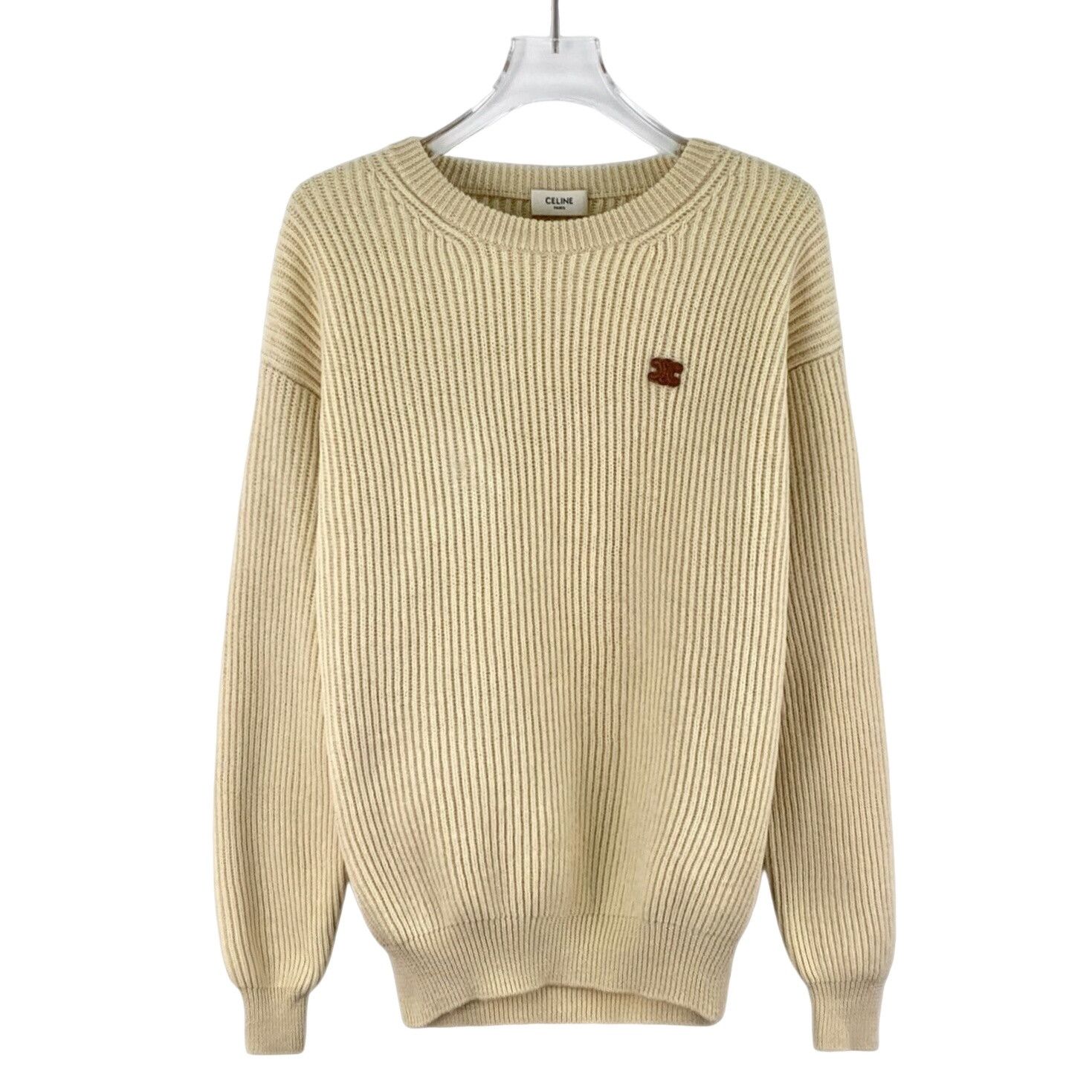 Celine Celine Triomphe Patch Wool Knit Sweater Size M Size M / US 6-8 / IT 42-44 - 1 Thumbnail