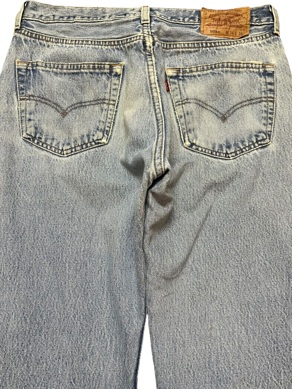 Levi's Vintage Clothing Vintage Levi’s 501xx Ripped Faded Distressed Denim Size US 31 - 6 Thumbnail