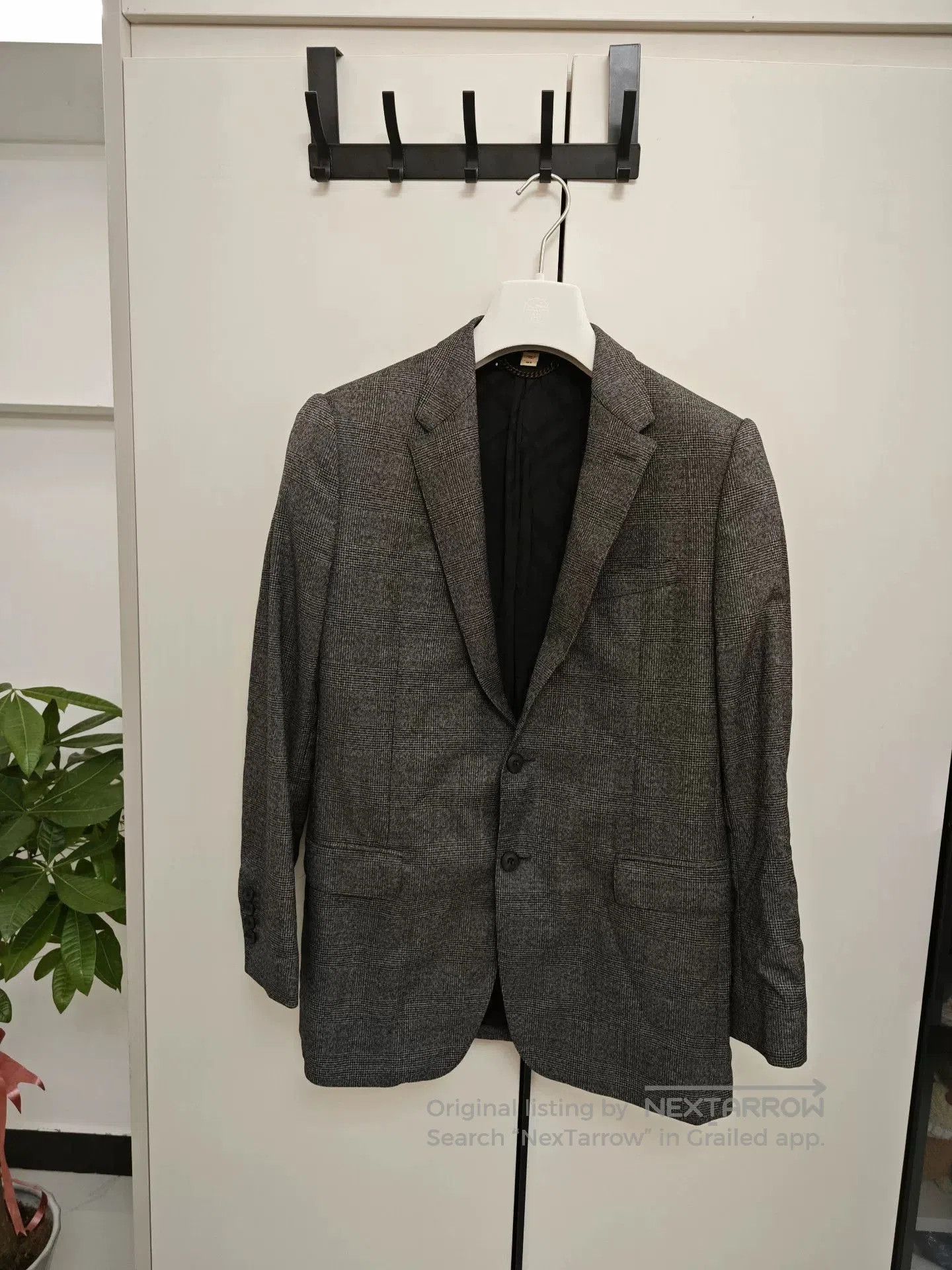 Burberry Burberry Men's Gray Check Blazer. Size US M / EU 48-50 / 2 - 1 Thumbnail