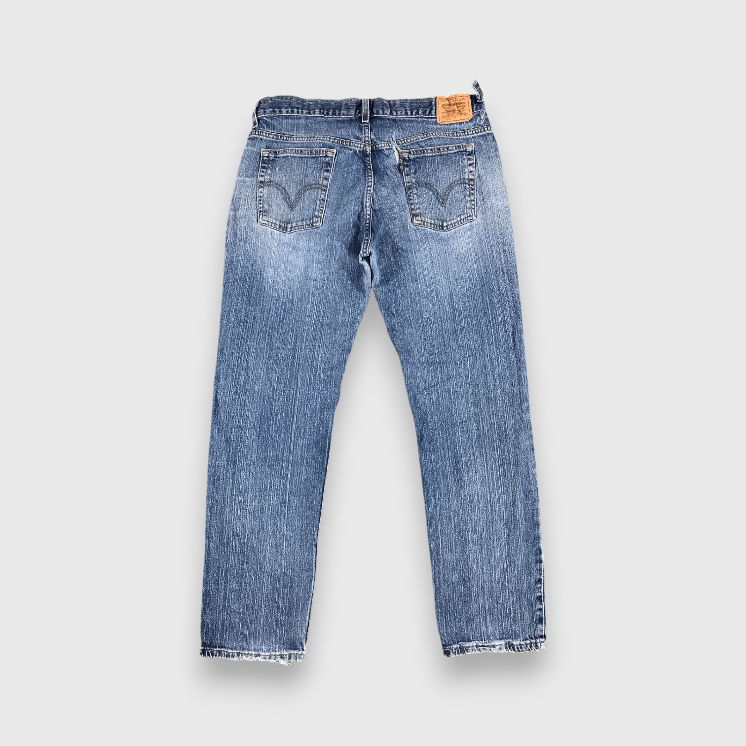 Levi's Faded Blue Denim Vintage Levis 505 Jeans-J1044 Size US 36 / EU 52 - 2 Thumbnail