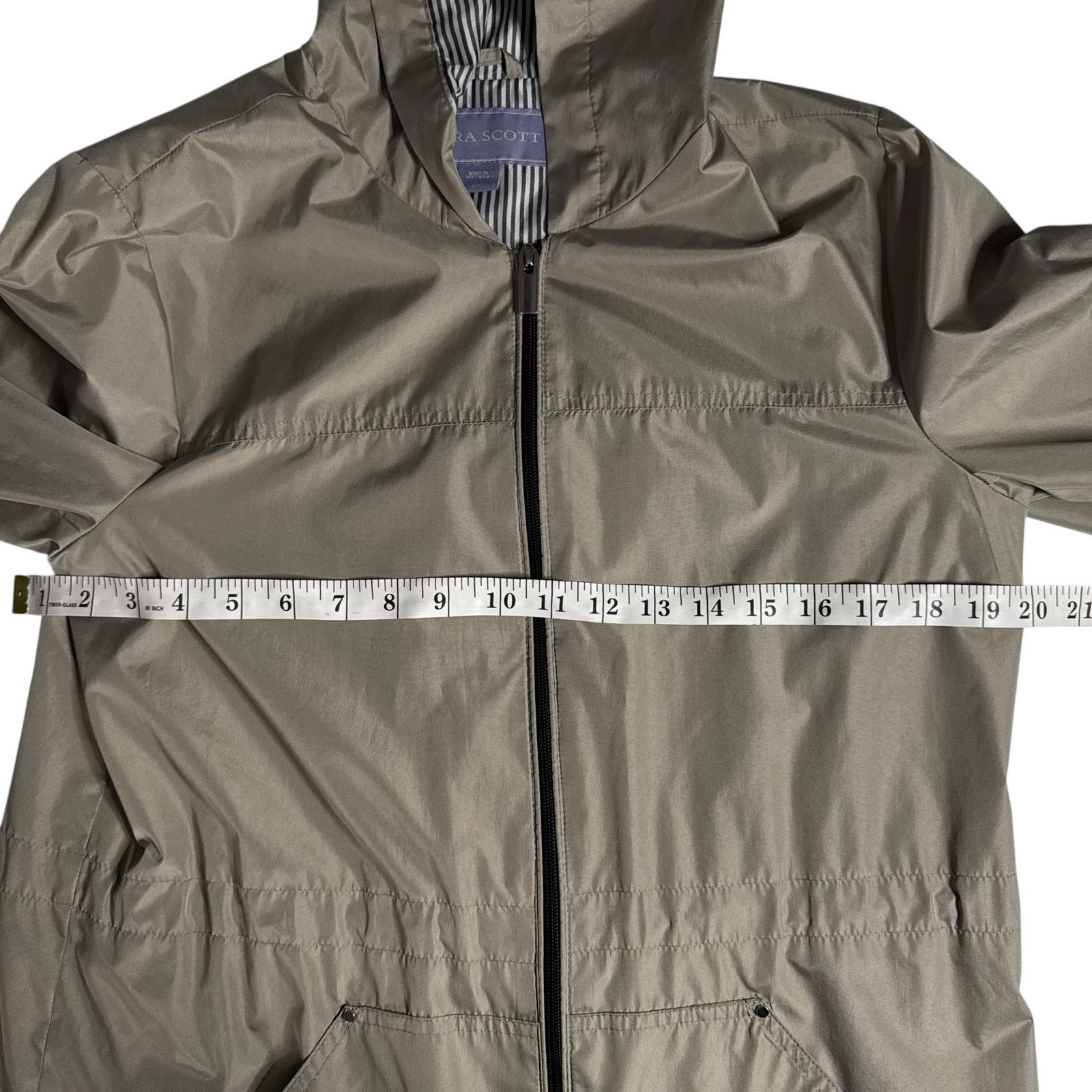 Other Laura Scott Women’s Hooded Windbreaker Zip Jacket – Beige Size S / US 4 / IT 40 - 12 Thumbnail