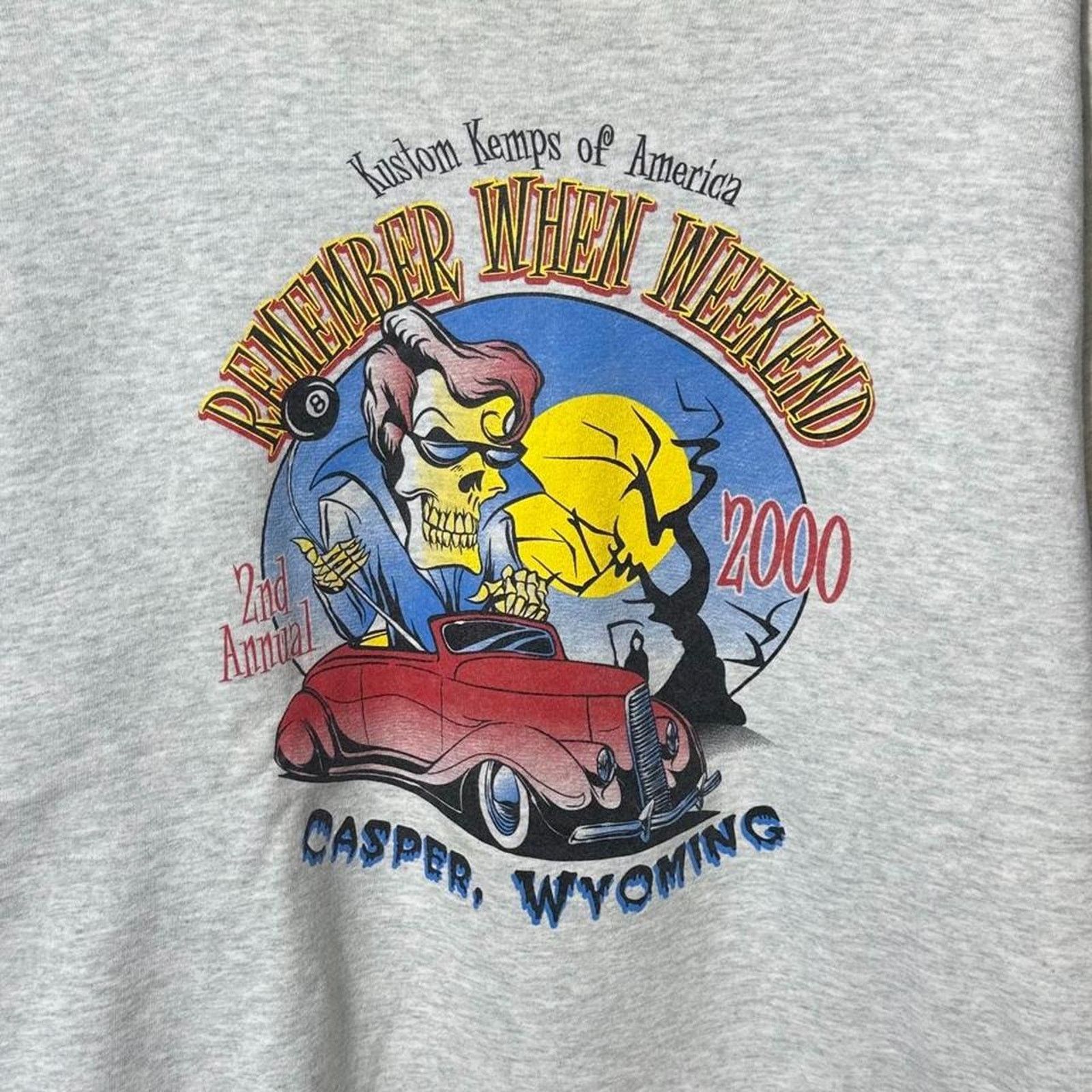 Fruit Of The Loom Vintage Y2K Kustom Kemps Car Show Crewneck Sweatshirt Men XL Size US XL / EU 56 / 4 - 2 Thumbnail