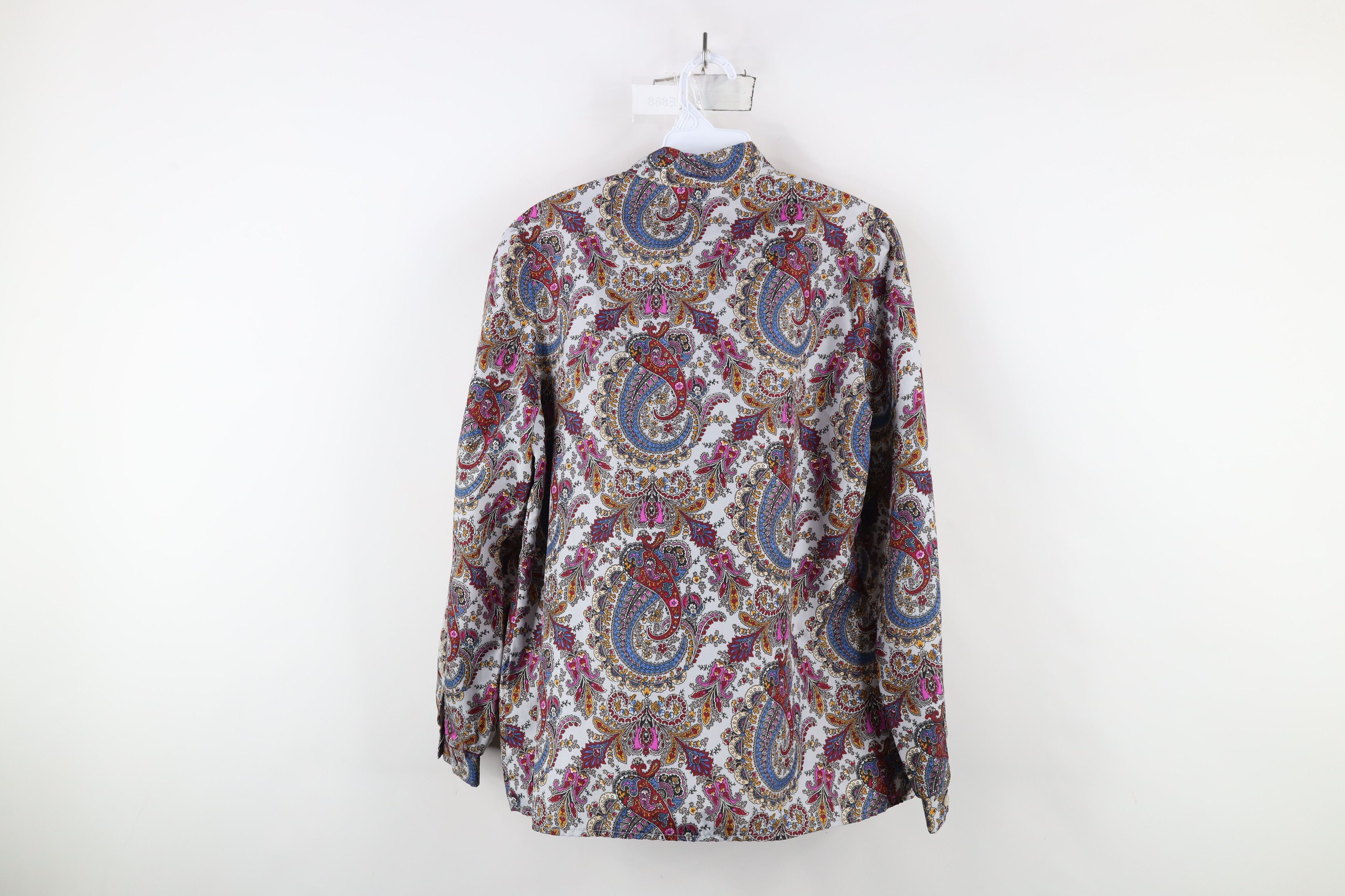 Vintage Vintage 70s Mid Century Modern MCM Paisley Button Shirt USA Size S / US 4 / IT 40 - 9 Thumbnail