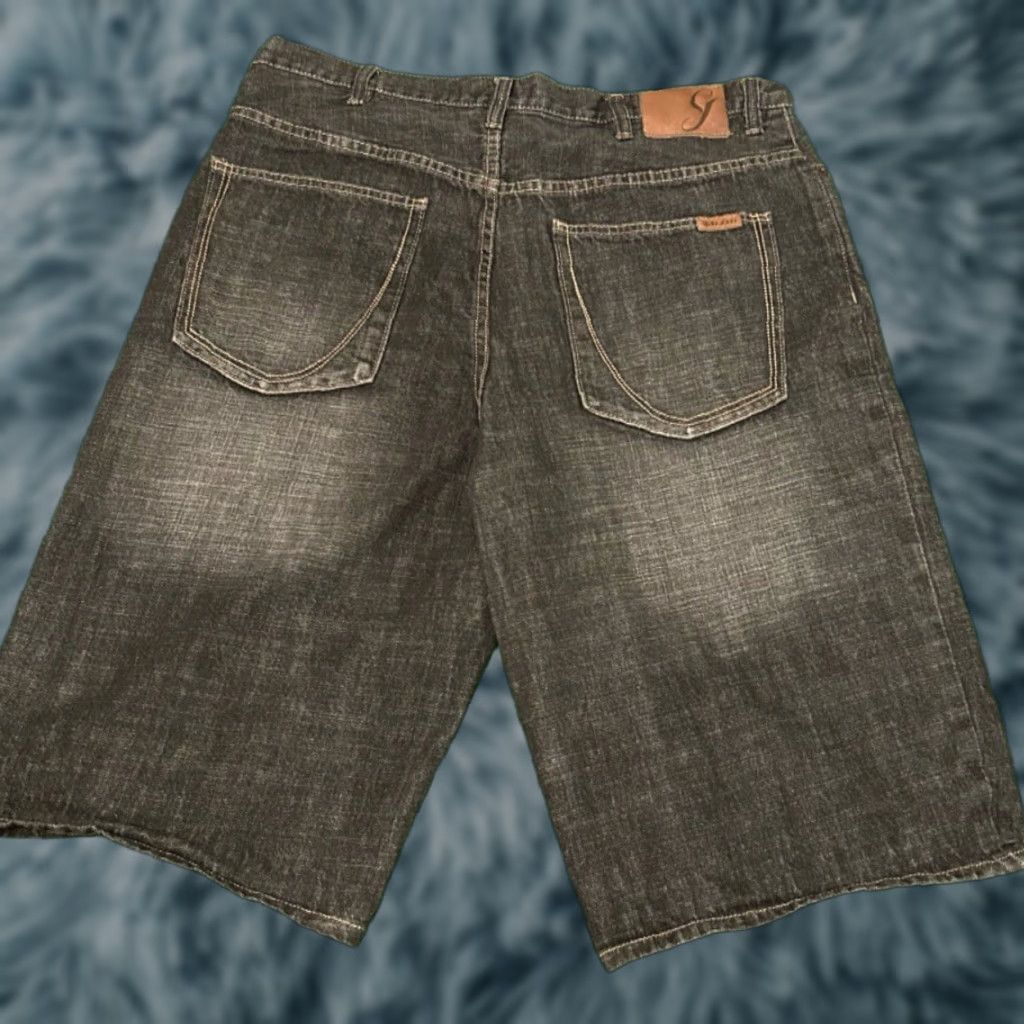 Sean John VINTAGE Sean John JNCO Baggy Hip Hop Skater Grunge Jeans Shorts Men Size 38 Jorts Black 38 JNCO Logo Pockets Grunge Hip Hop 2000s Mens Size US 38 / EU 54 - 1 Thumbnail