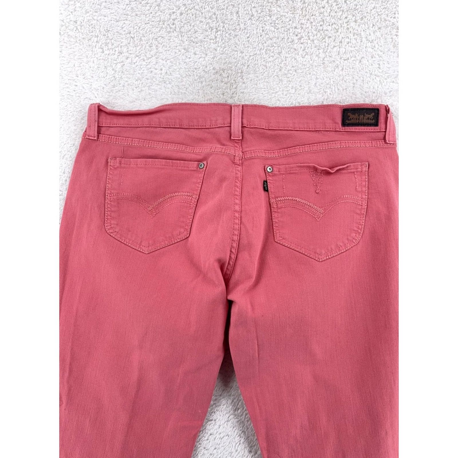 Levi's Levi's Jeans 524 Skinny Pink Distressed Slim Stretch Denim 33x32 Womens XS-XL - Levis Jeans 524 Pink Distressed Skinny Stretch Denim Womens 33x32 Size 24" / US 00 / IT 34 - 2 Thumbnail