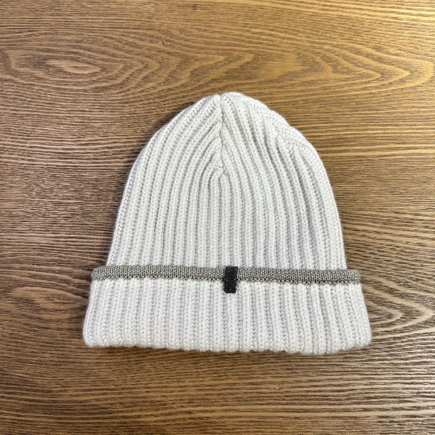 Brunello Cucinelli Brunello Cucinelli Beaded Cashmere Knit Beanie S Size ONE SIZE - 1 Thumbnail