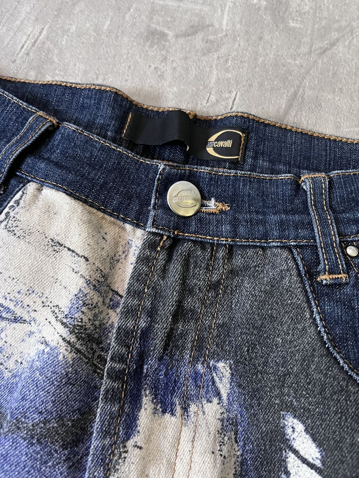Just Cavalli Just Cavalli Napoleon Print flared jeans 2000s Size 28" / US 6 / IT 42 - 11 Thumbnail