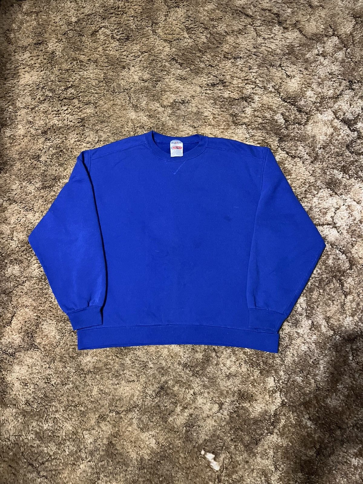 Jerzees Vintage Jerzees Blank Crewneck Sweatshirt Blue Large Size US L / EU 52-54 / 3 - 1 Thumbnail