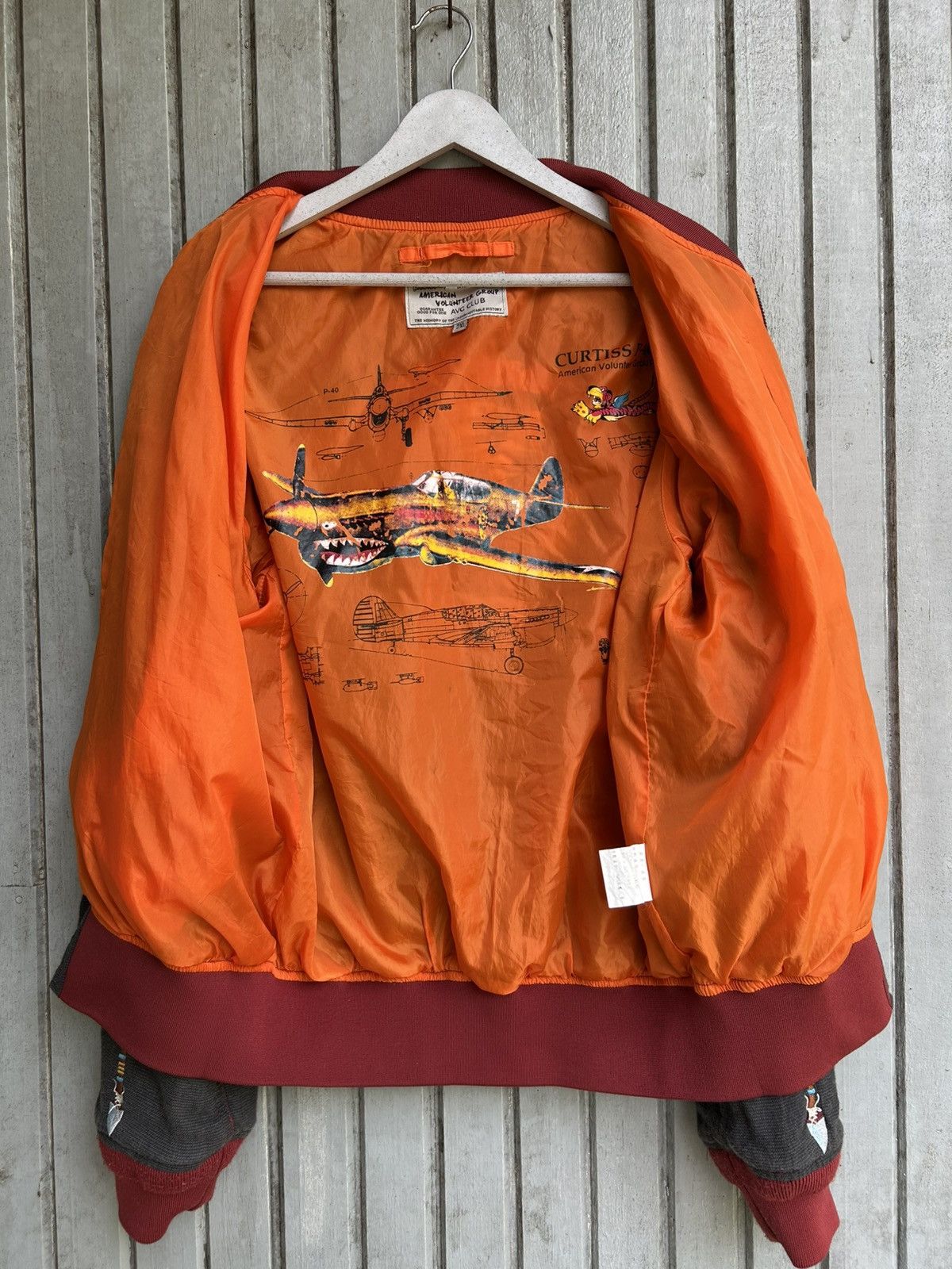 Japanese Brand apache bomber jacket big logo Size US XL / EU 56 / 4 - 10 Thumbnail