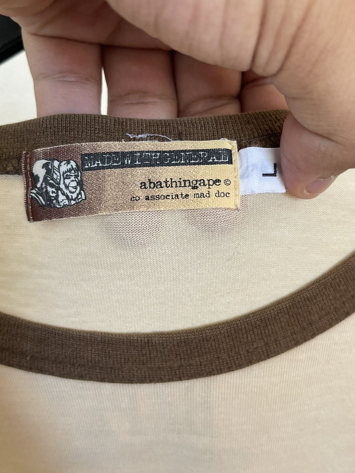 Bape Bape College Style Print Chest Ringer T Shirt Tall Size US L / EU 52-54 / 3 - 4 Thumbnail