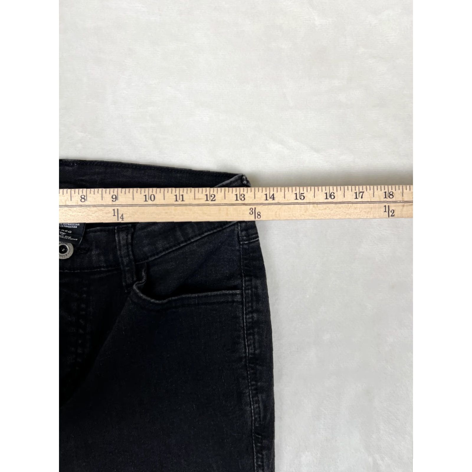 Denime Kuhl Jeans Womens 10 Black Dark Wash Slim Fit Skinny Stretch Denim Pants Casual Size 32" / US 10 / IT 46 - 6 Thumbnail